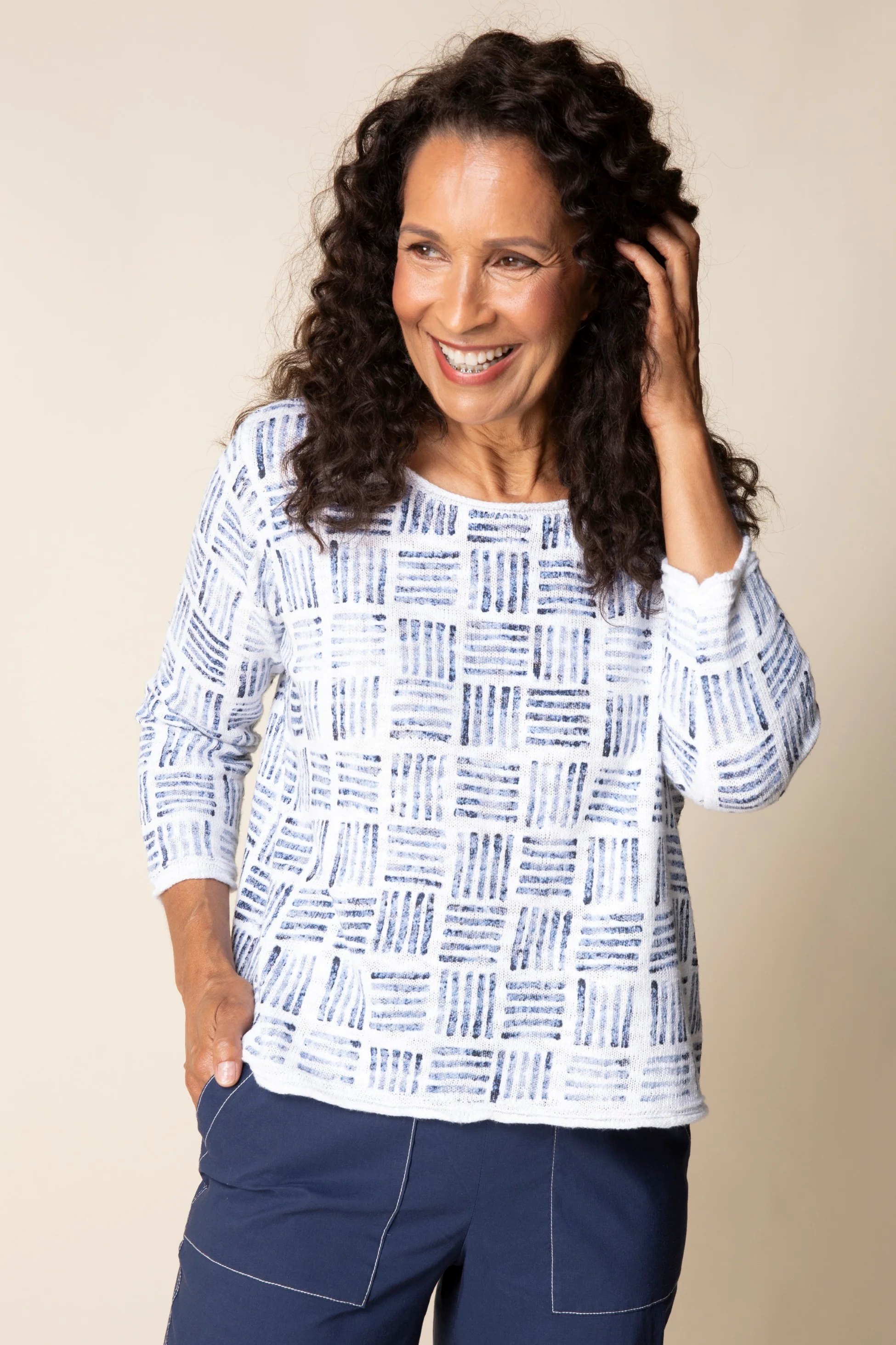 Block Print Summer Pullover - Image 2