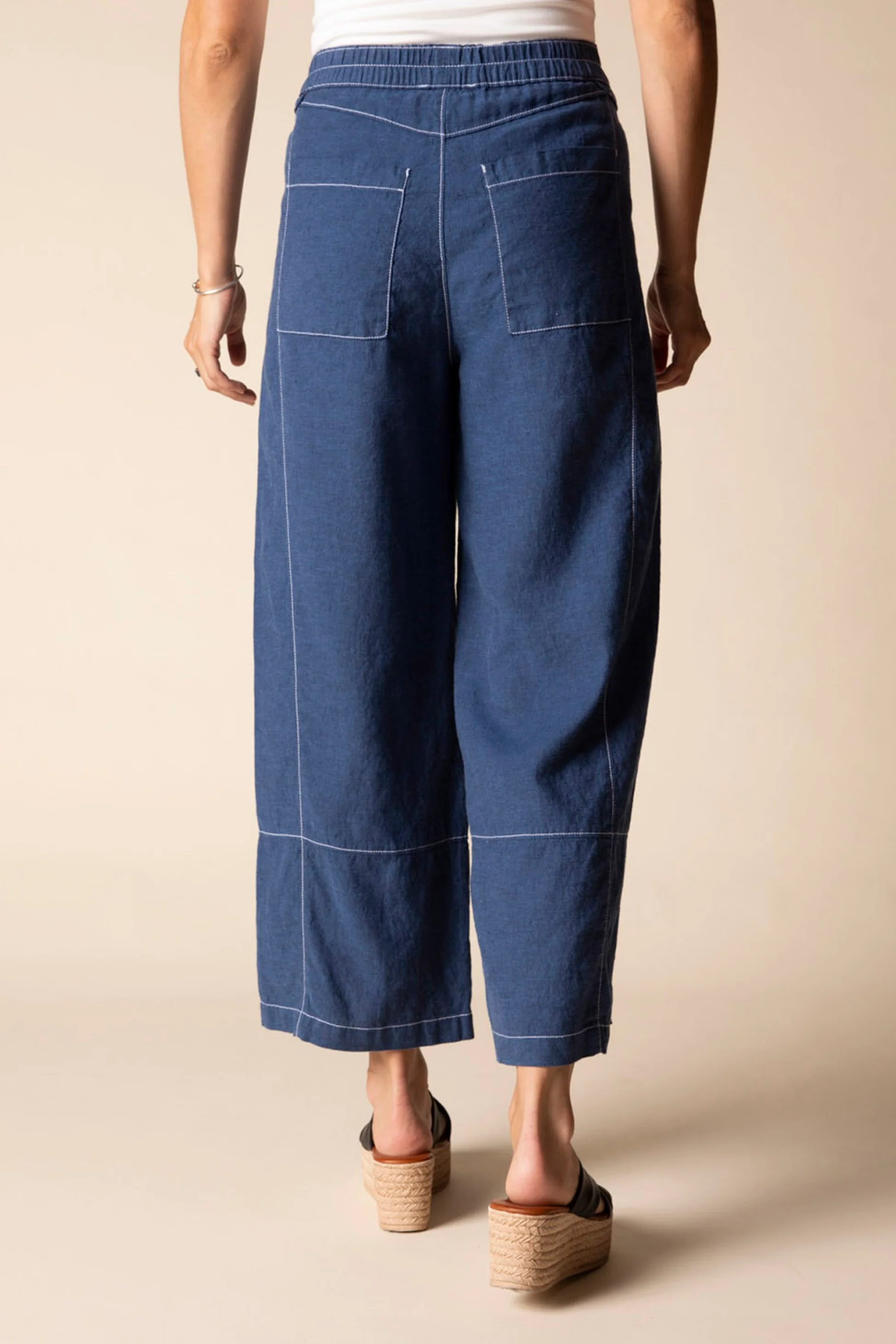 Contrast Seams Crop Pant - Image 3