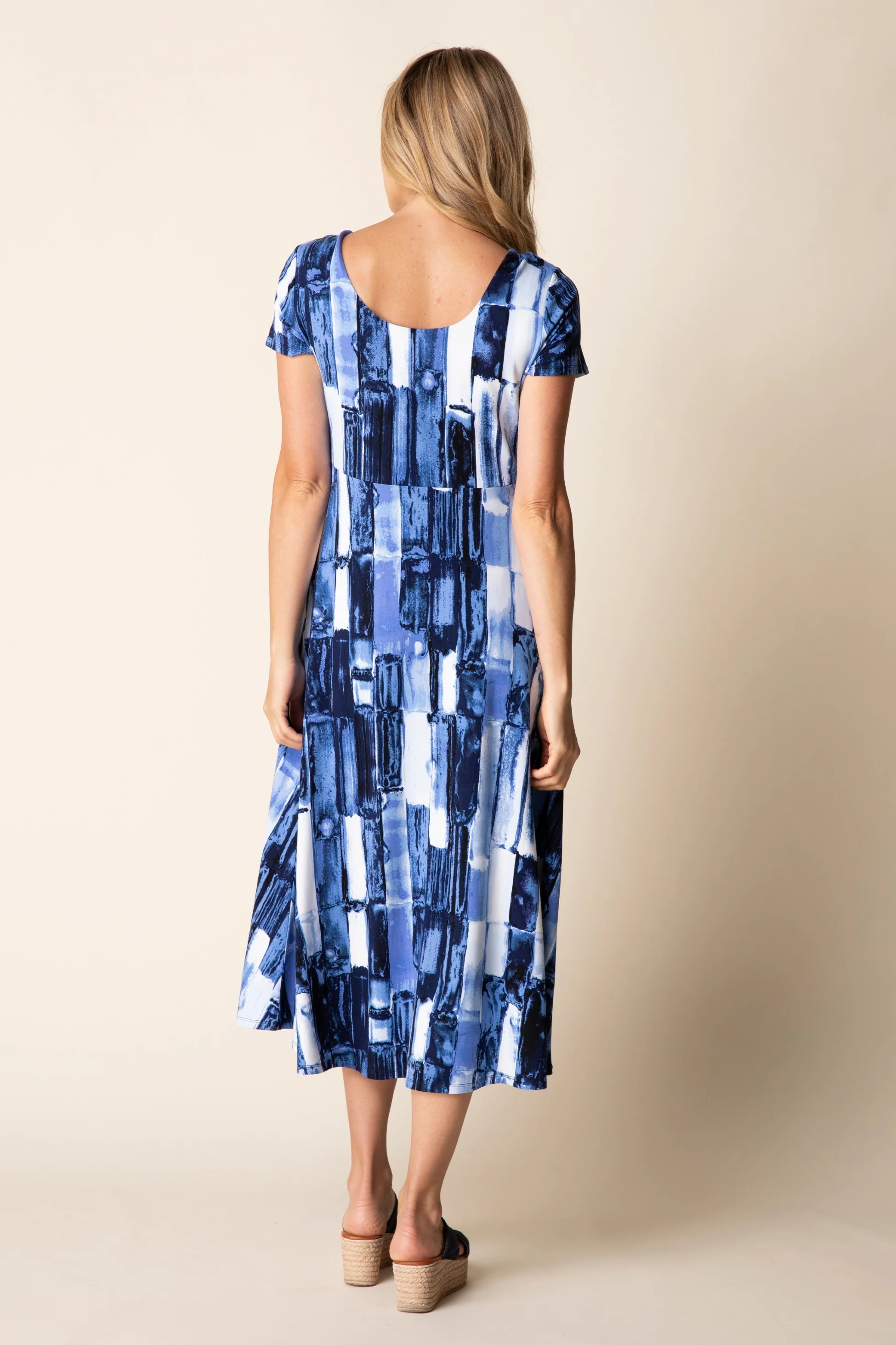 Core Travel Brush Stroke Swing Dress - Image 5