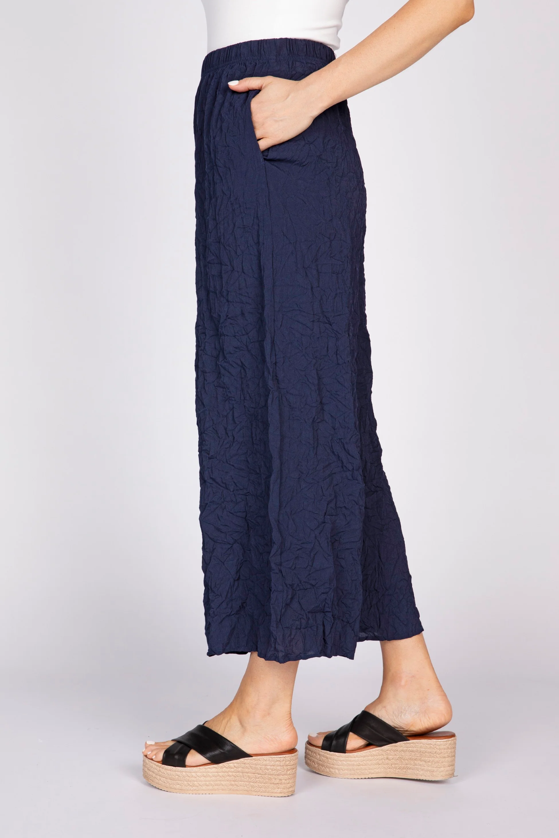 Crinkle Crepe Travel Pant - Image 6