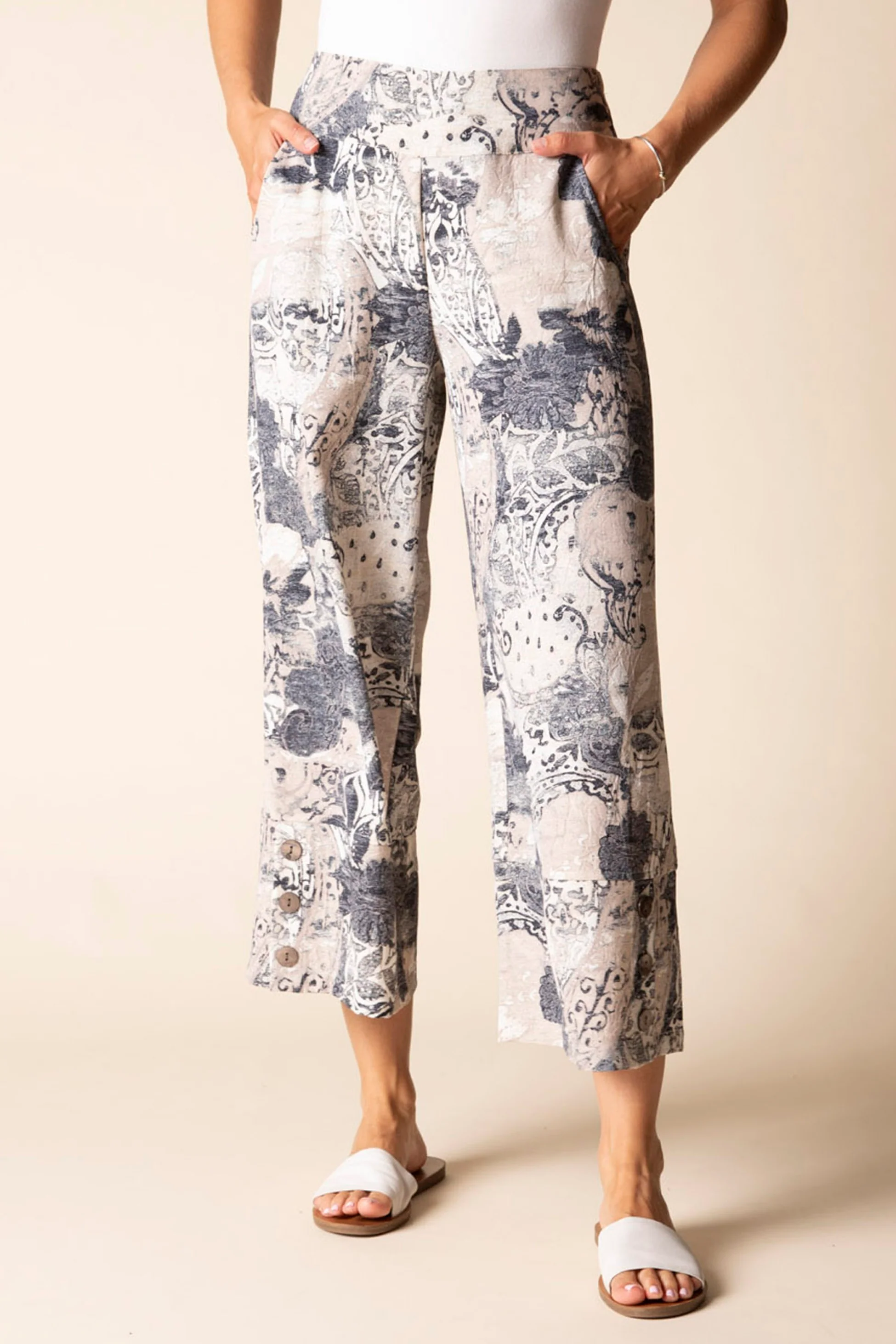 Destination Unknown Button Hem Crop Pant - Image 8