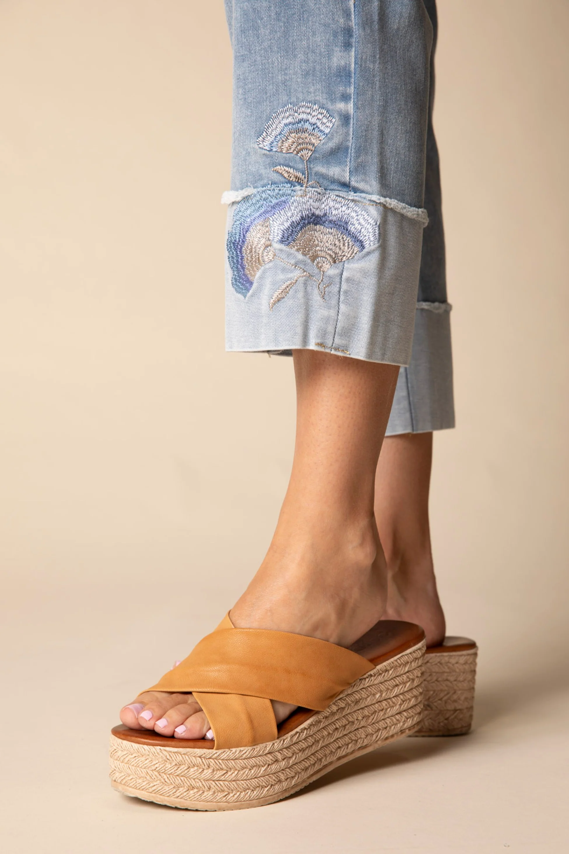 Embroidered Cuff Easy Jean - Image 4