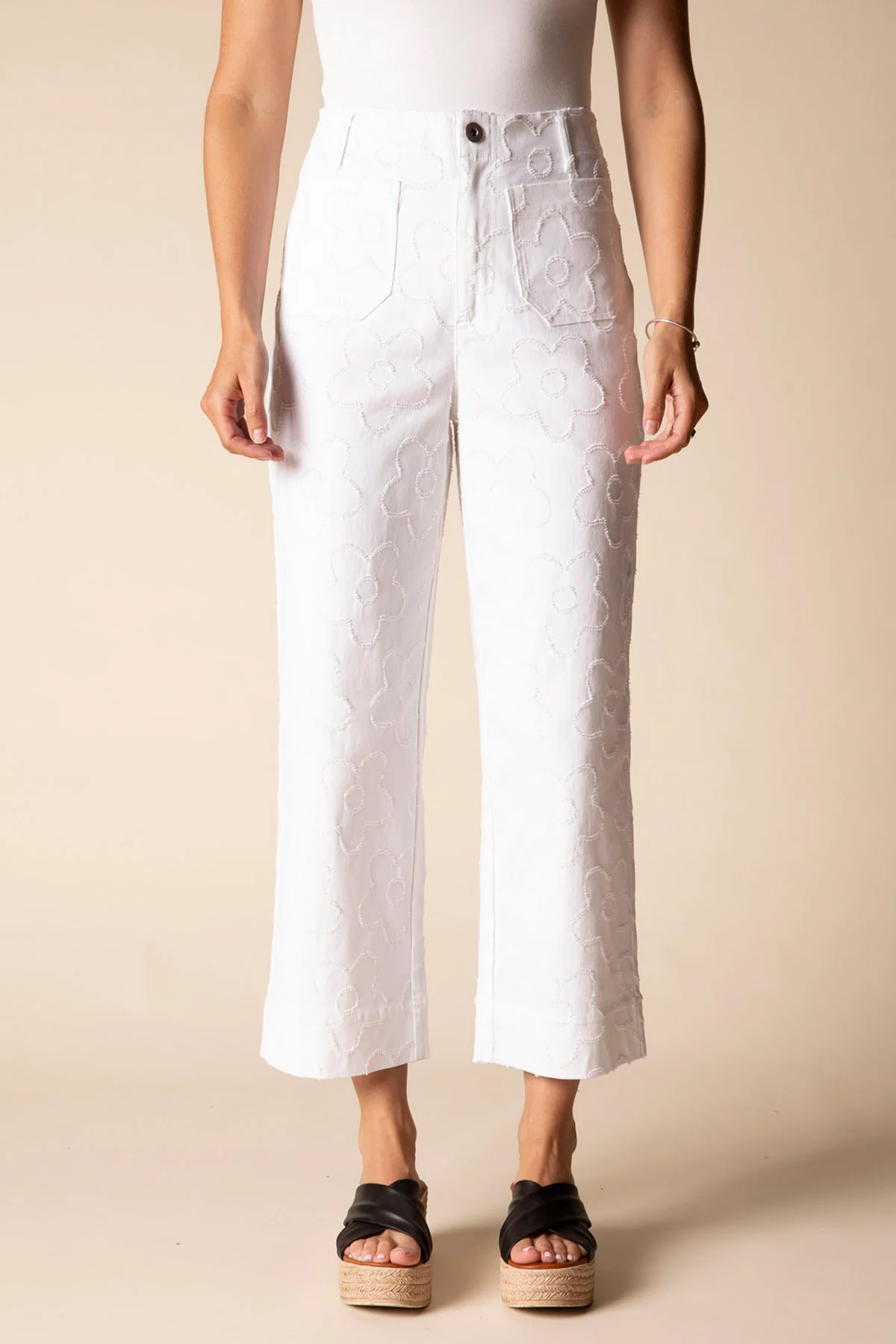 Etched Floral Jean - Image 2