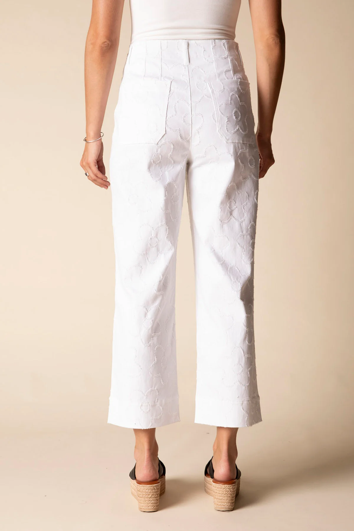 Etched Floral Jean - Image 3