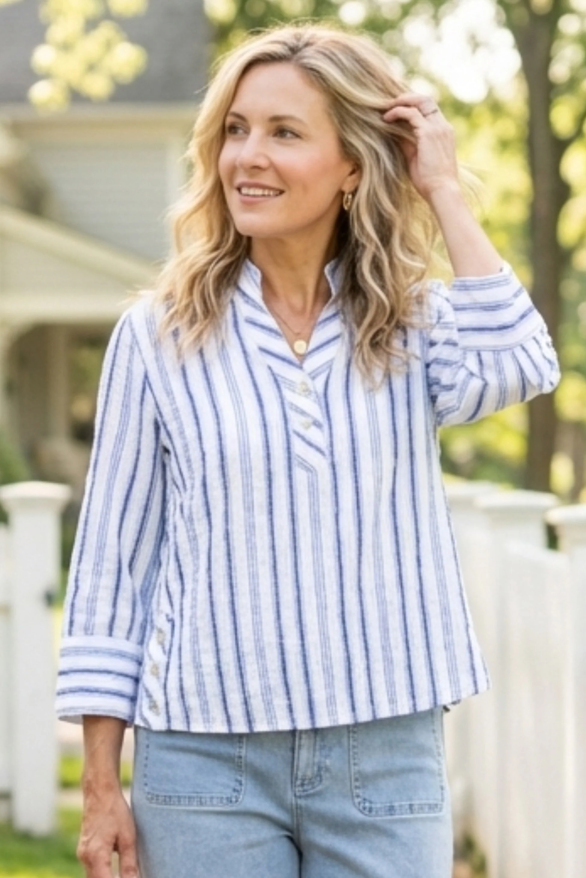 Hampton Stripe Vineyard Shirt - Image 2
