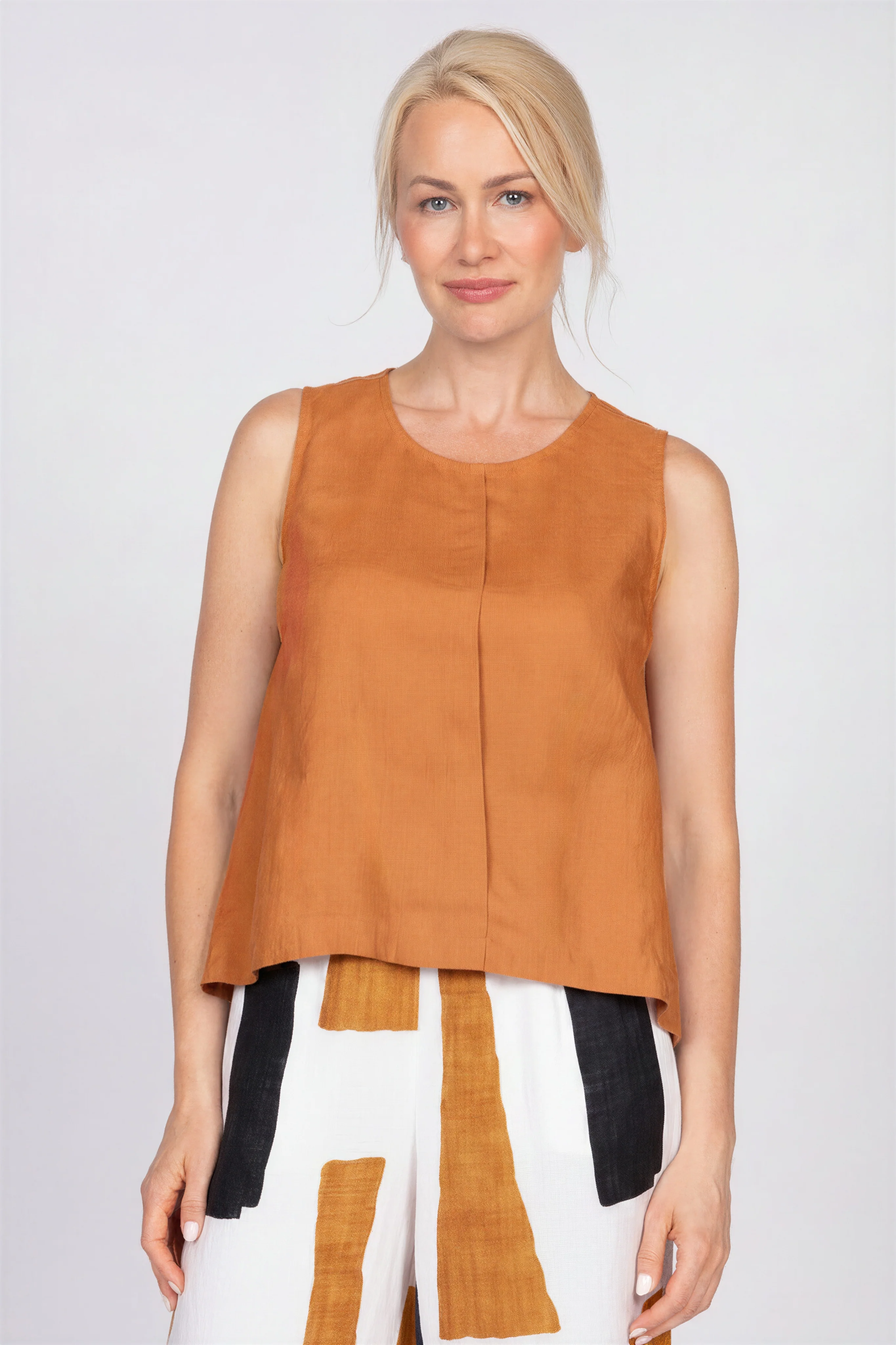 Linen Pleat Front Tank - Image 5