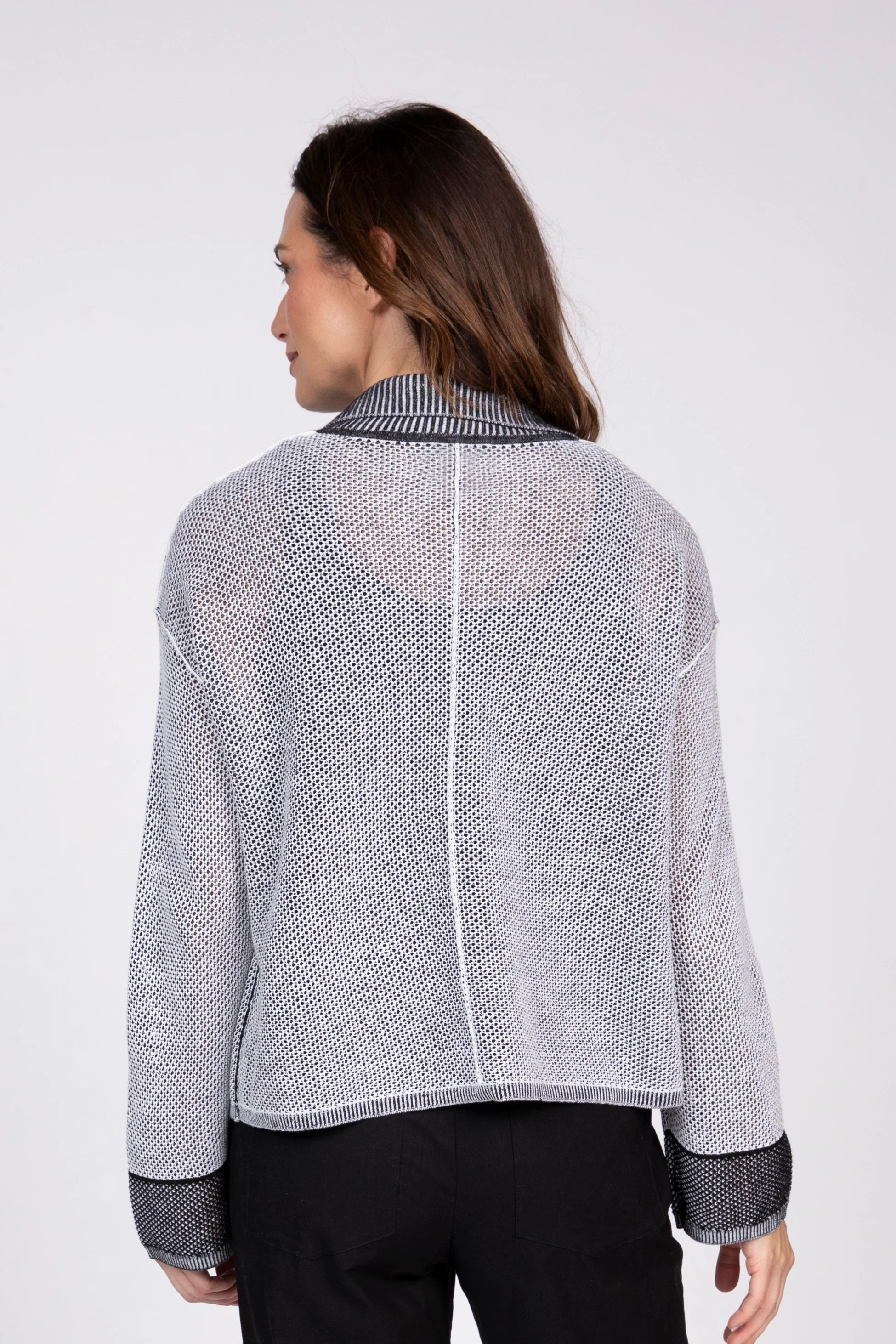 Mesh Stitch Go To Cardigan - Image 4