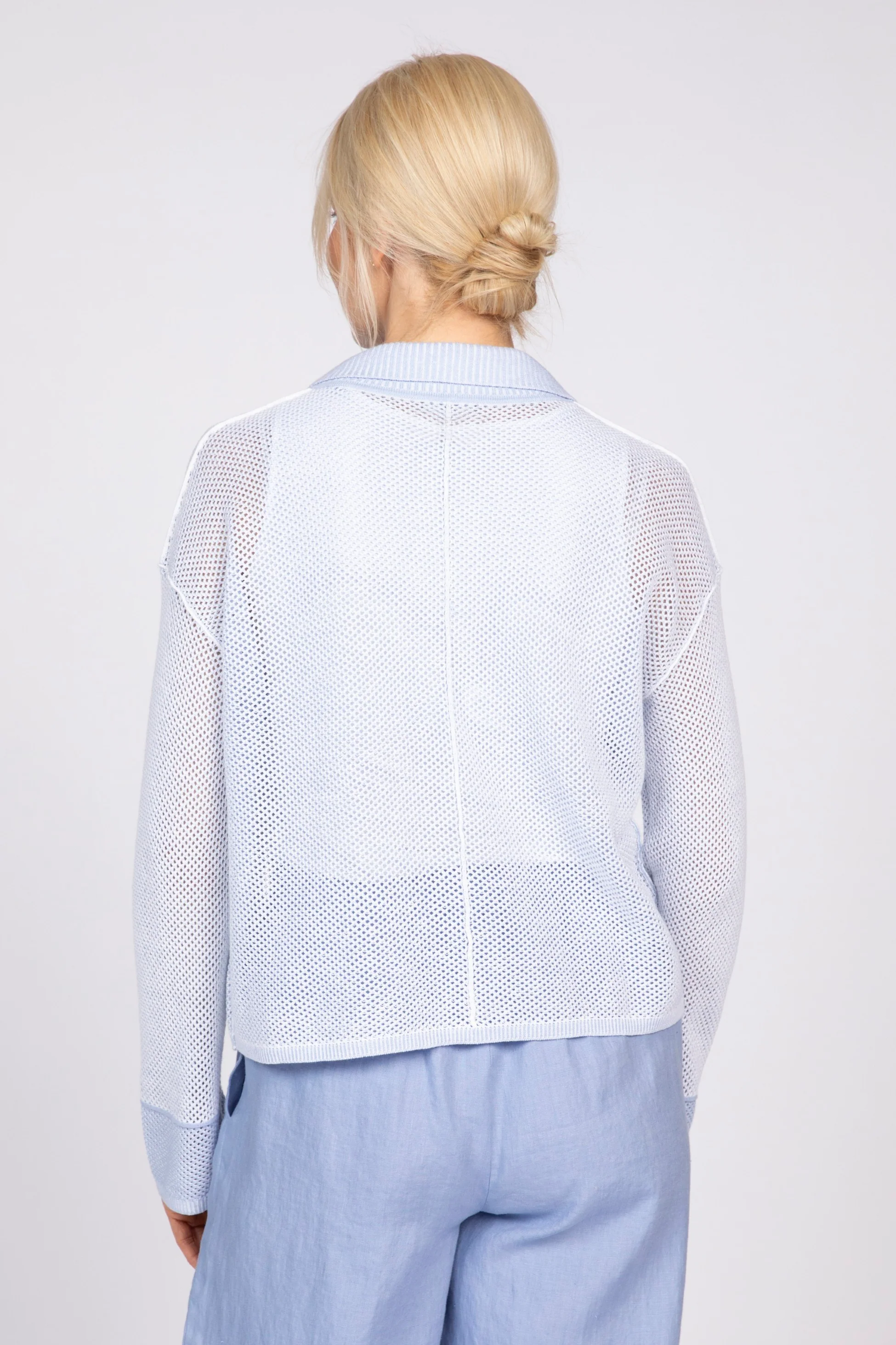 Mesh Stitch Go To Cardigan - Image 7