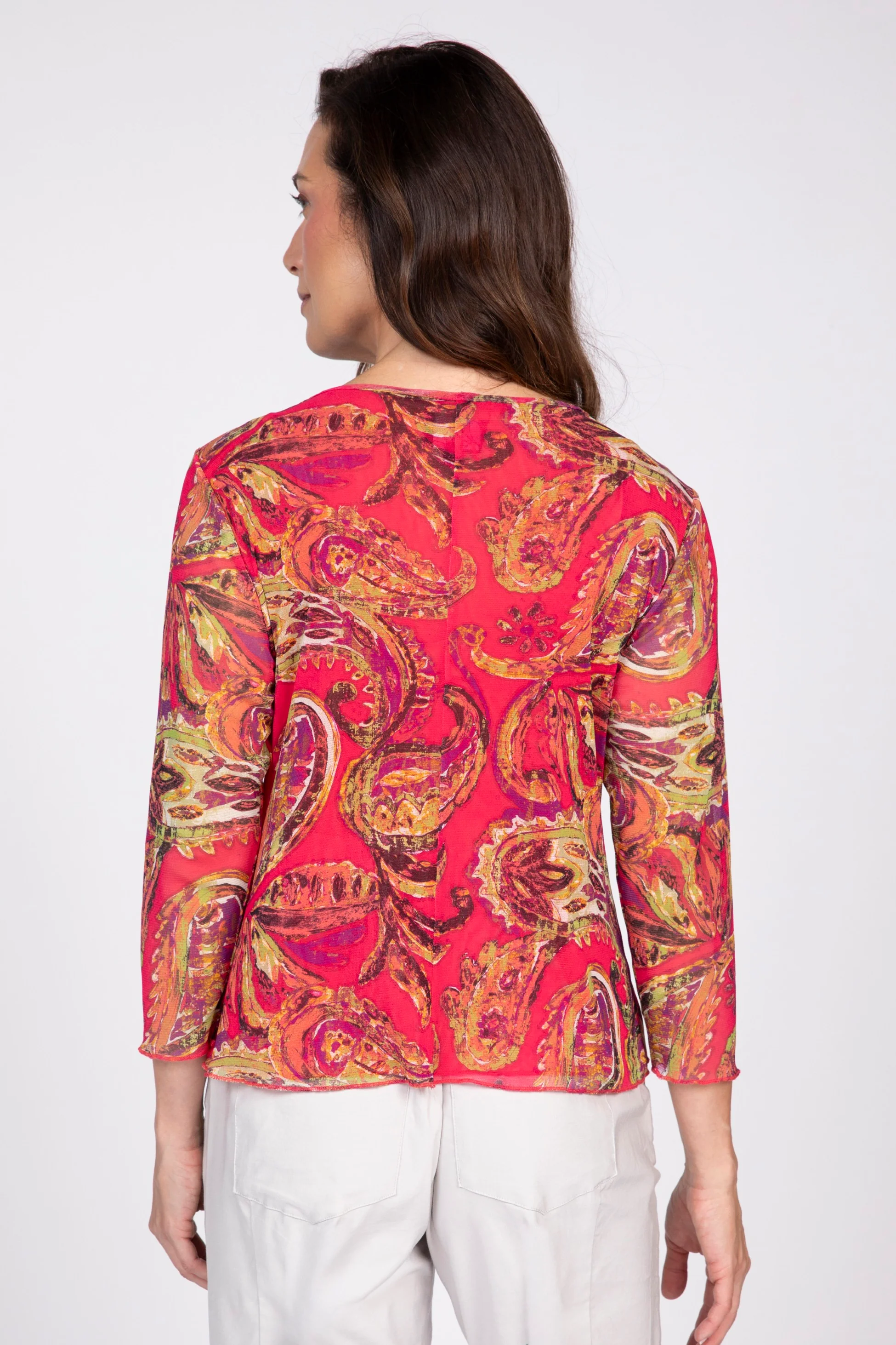 Paisley Mesh Sienna Top - Image 4