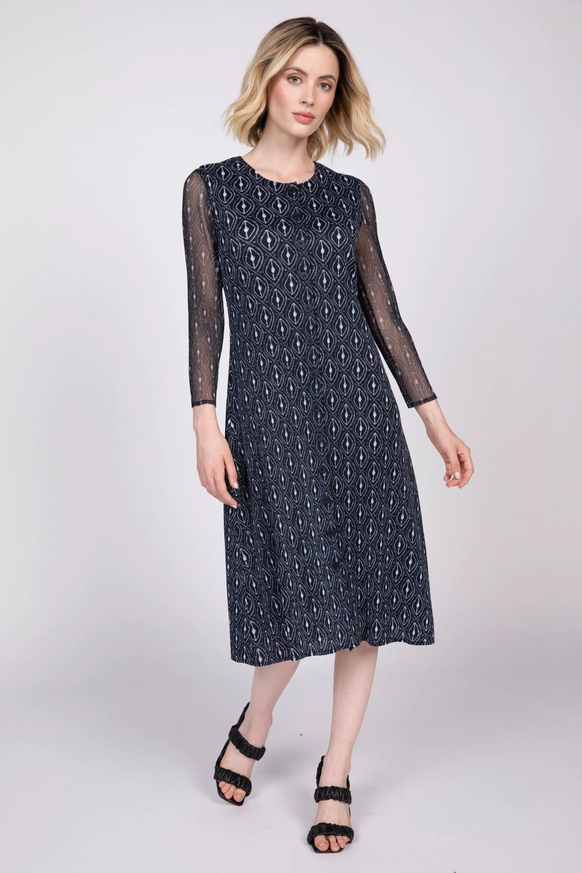 Parisian Pleat Diamond Dress - Image 3