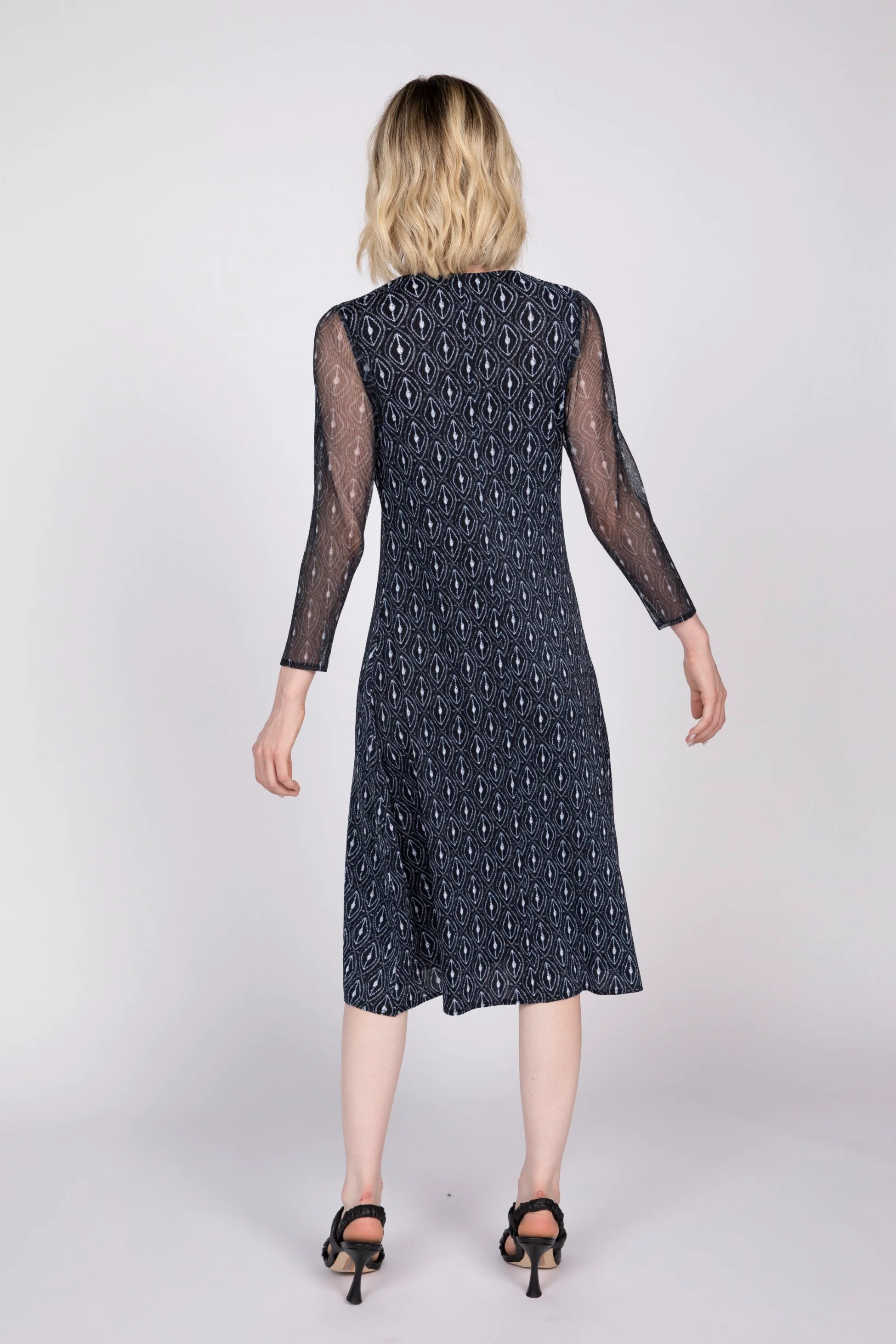Parisian Pleat Diamond Dress - Image 4