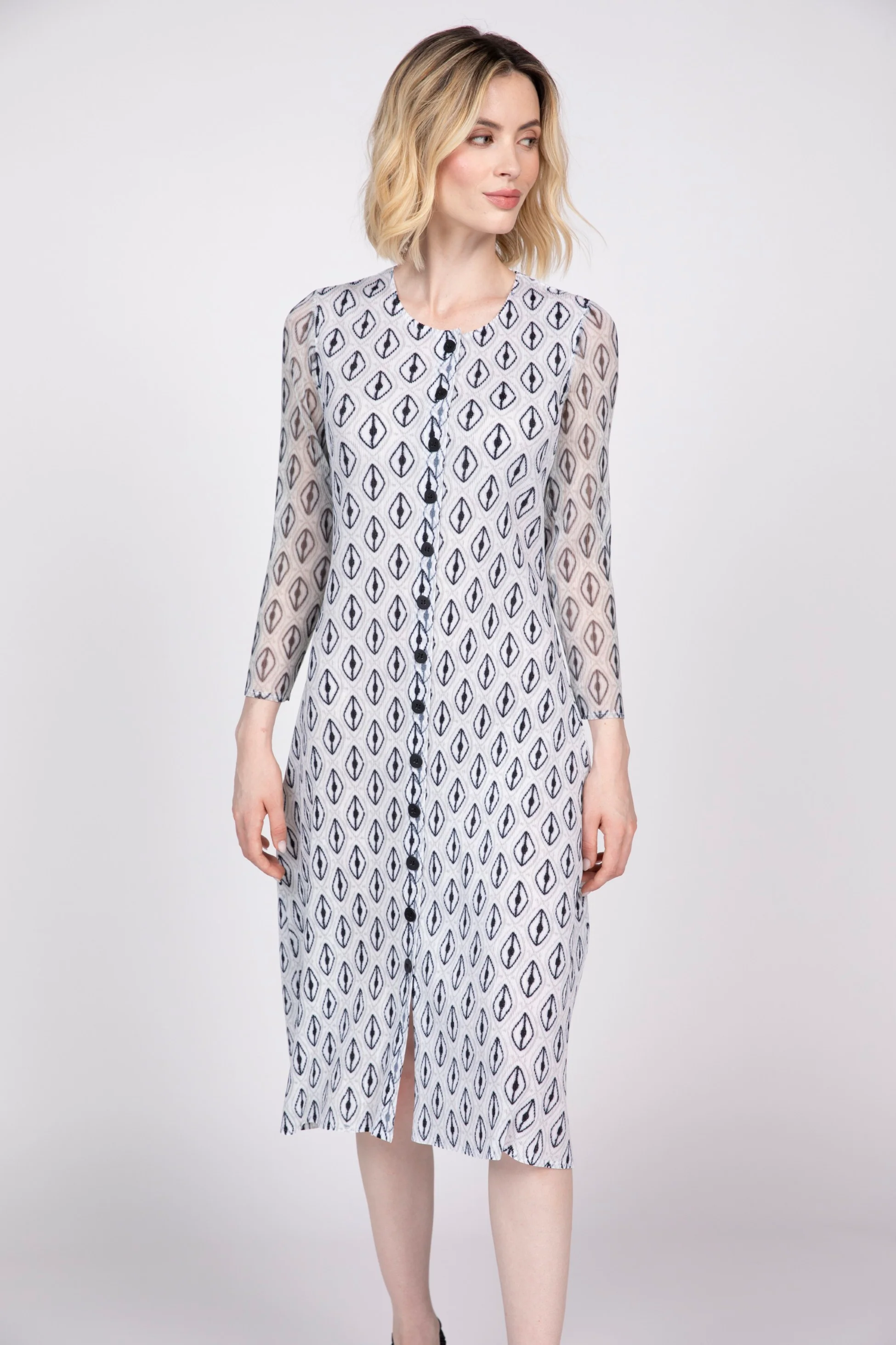 Parisian Pleat Diamond Dress - Image 5