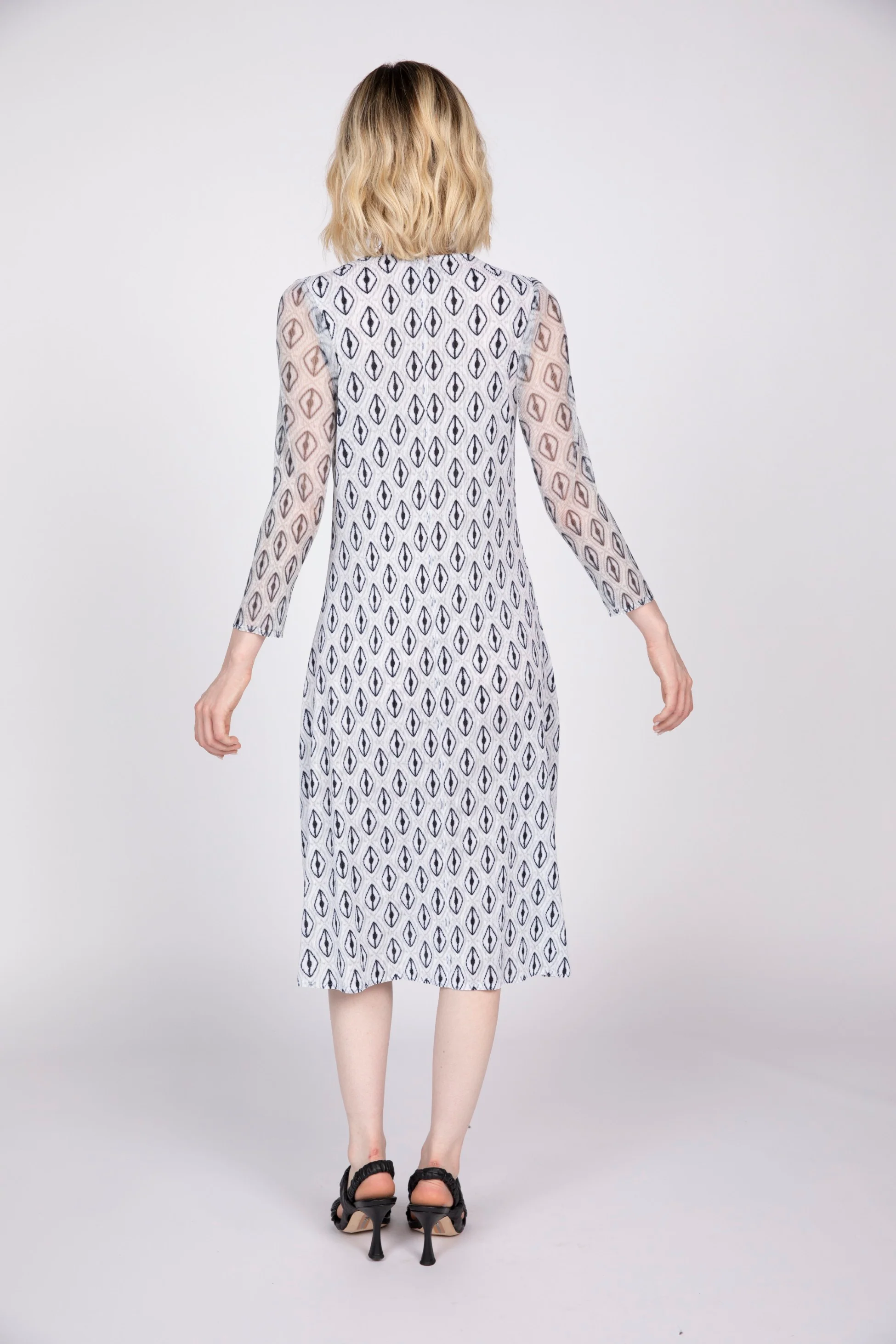 Parisian Pleat Diamond Dress - Image 6
