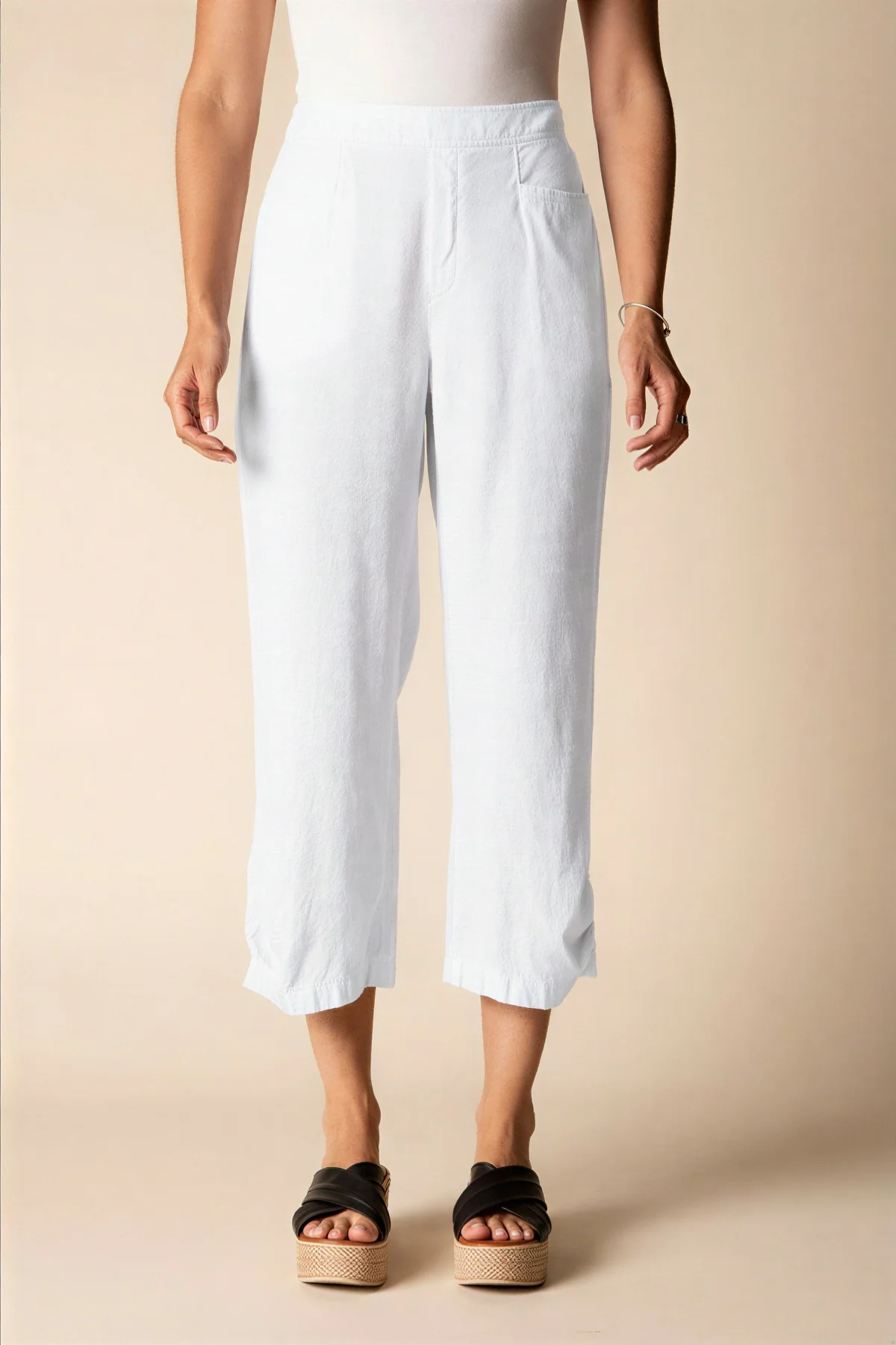 Pleat Button Capri - Image 10