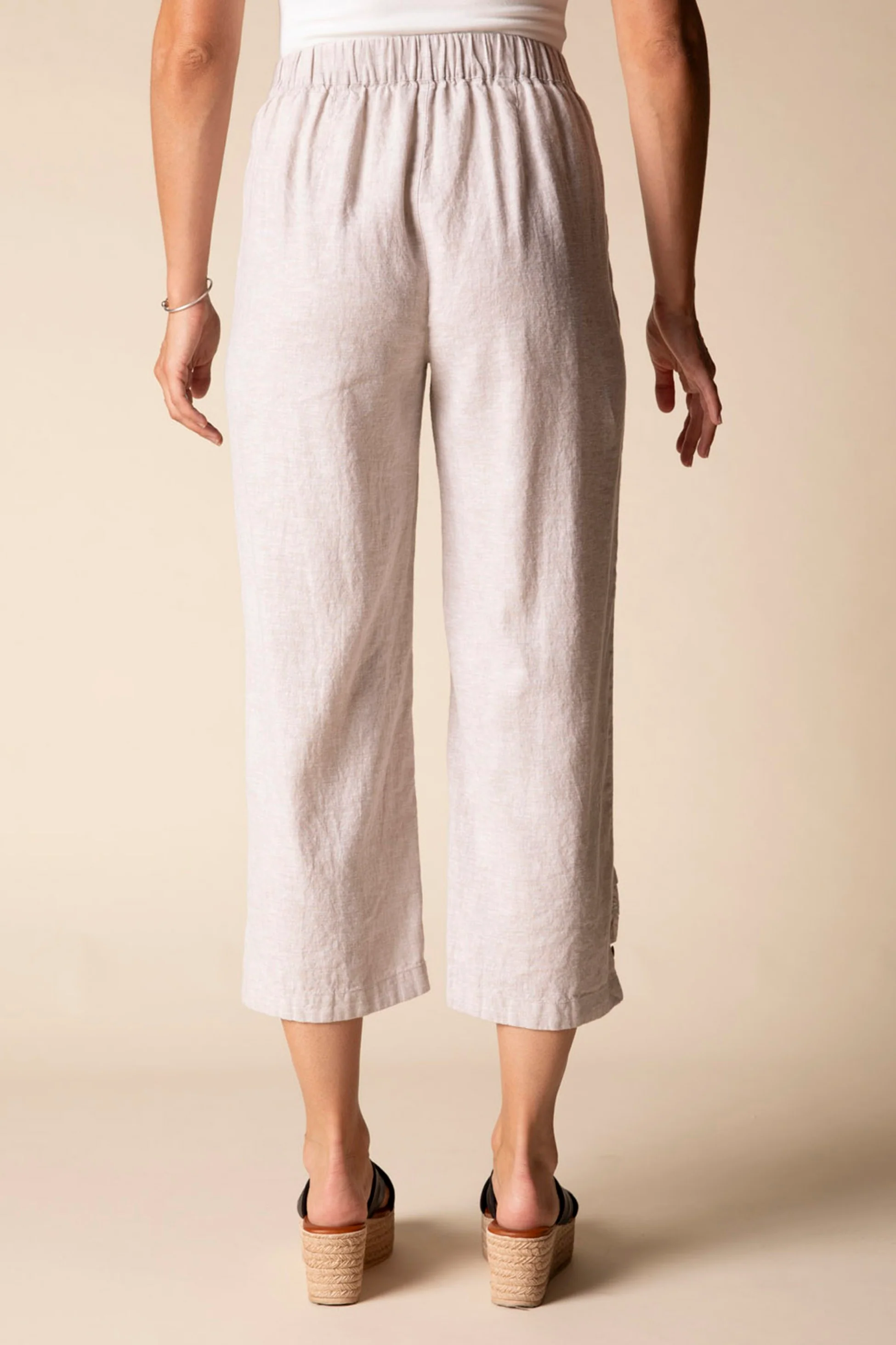 Pleat Button Capri - Image 3