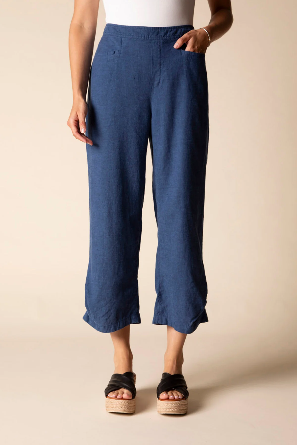 Pleat Button Capri - Image 6