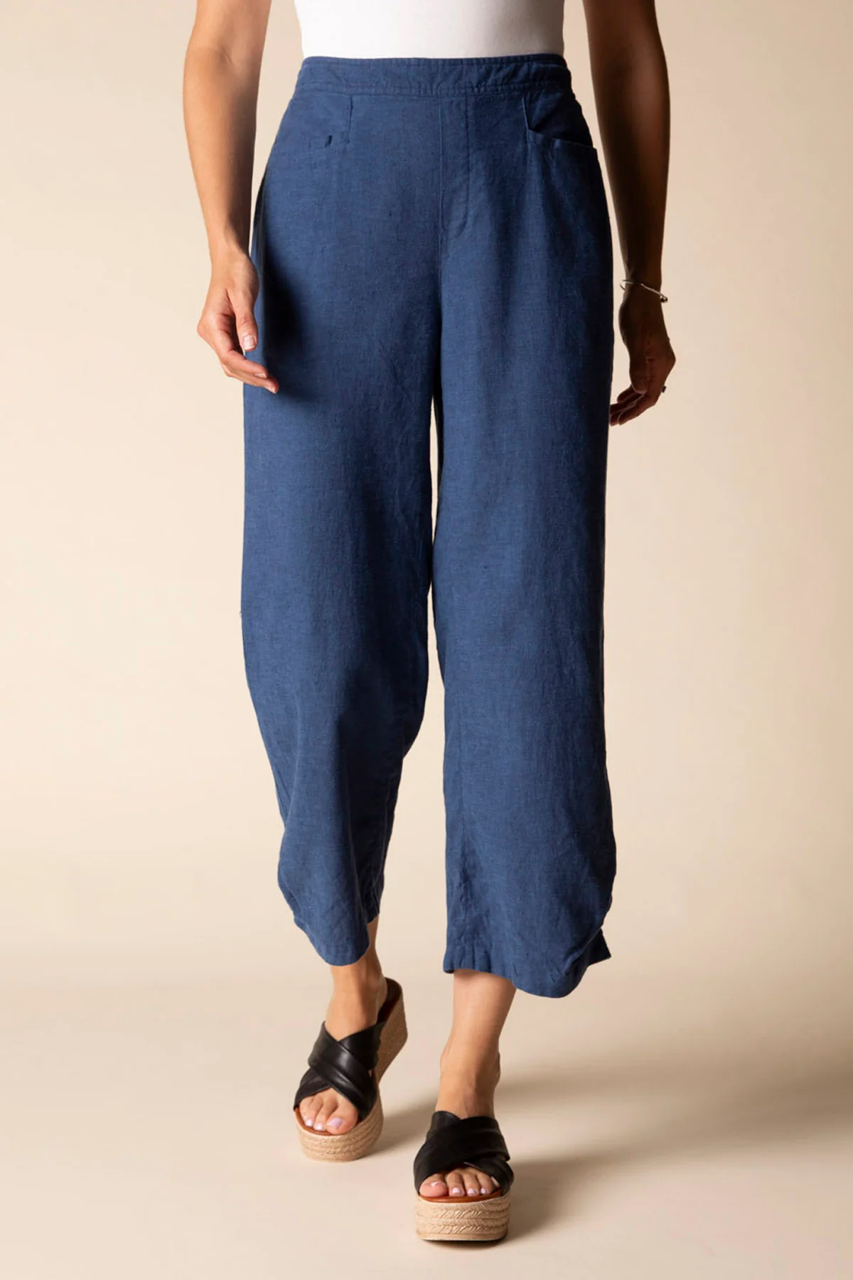 Pleat Button Capri - Image 7
