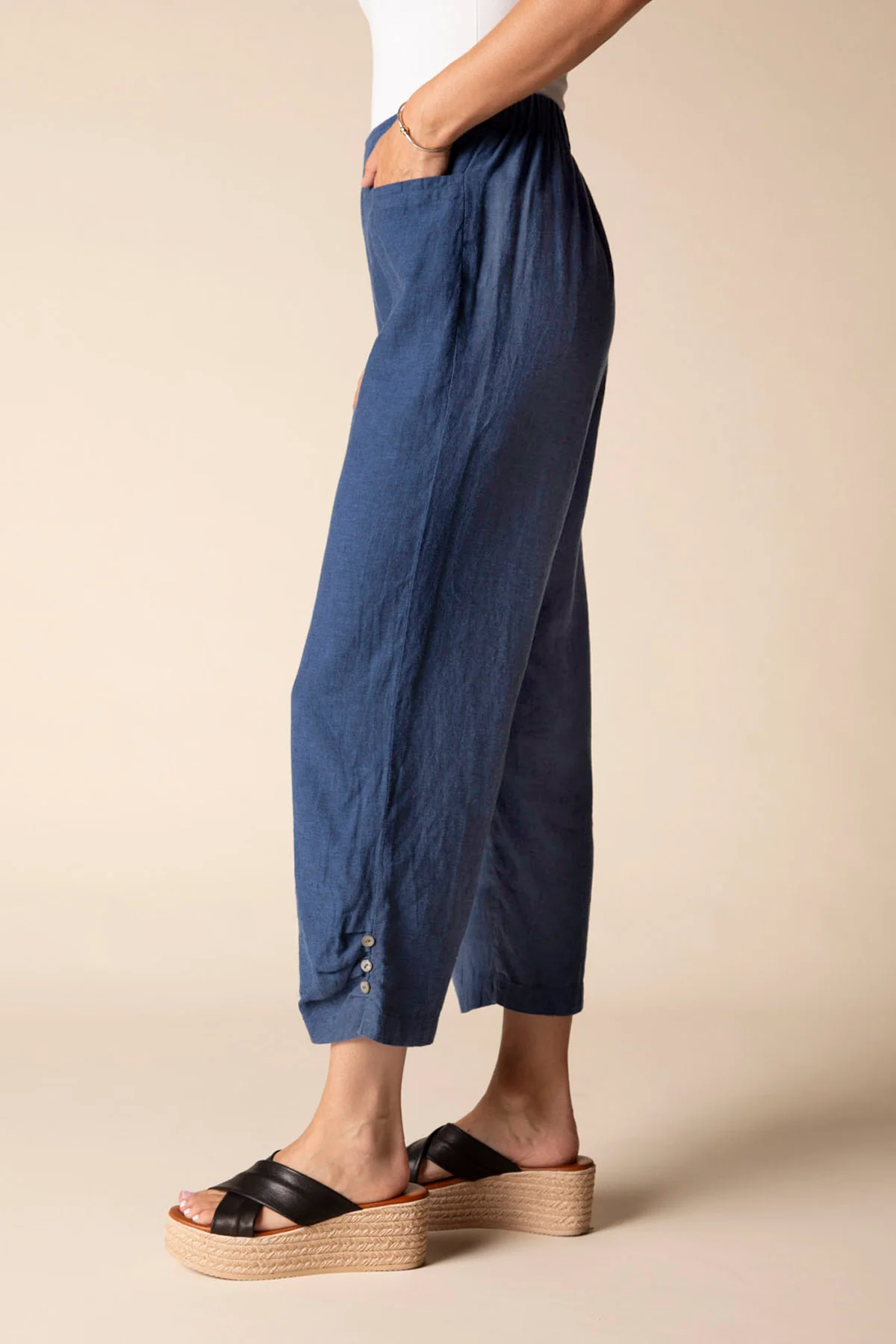 Pleat Button Capri - Image 8