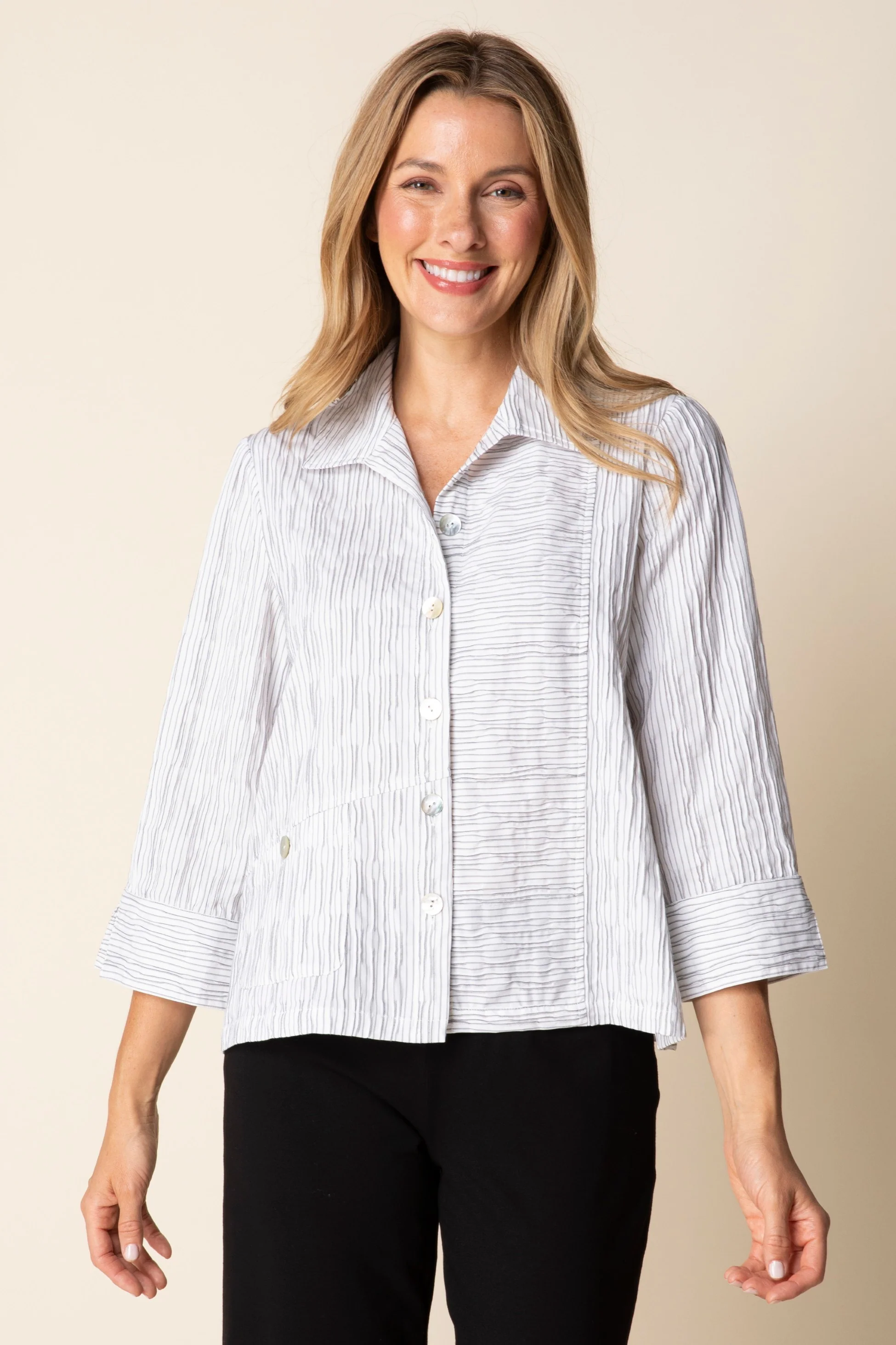 Santorini Wavy Stripe Shirt - Image 5