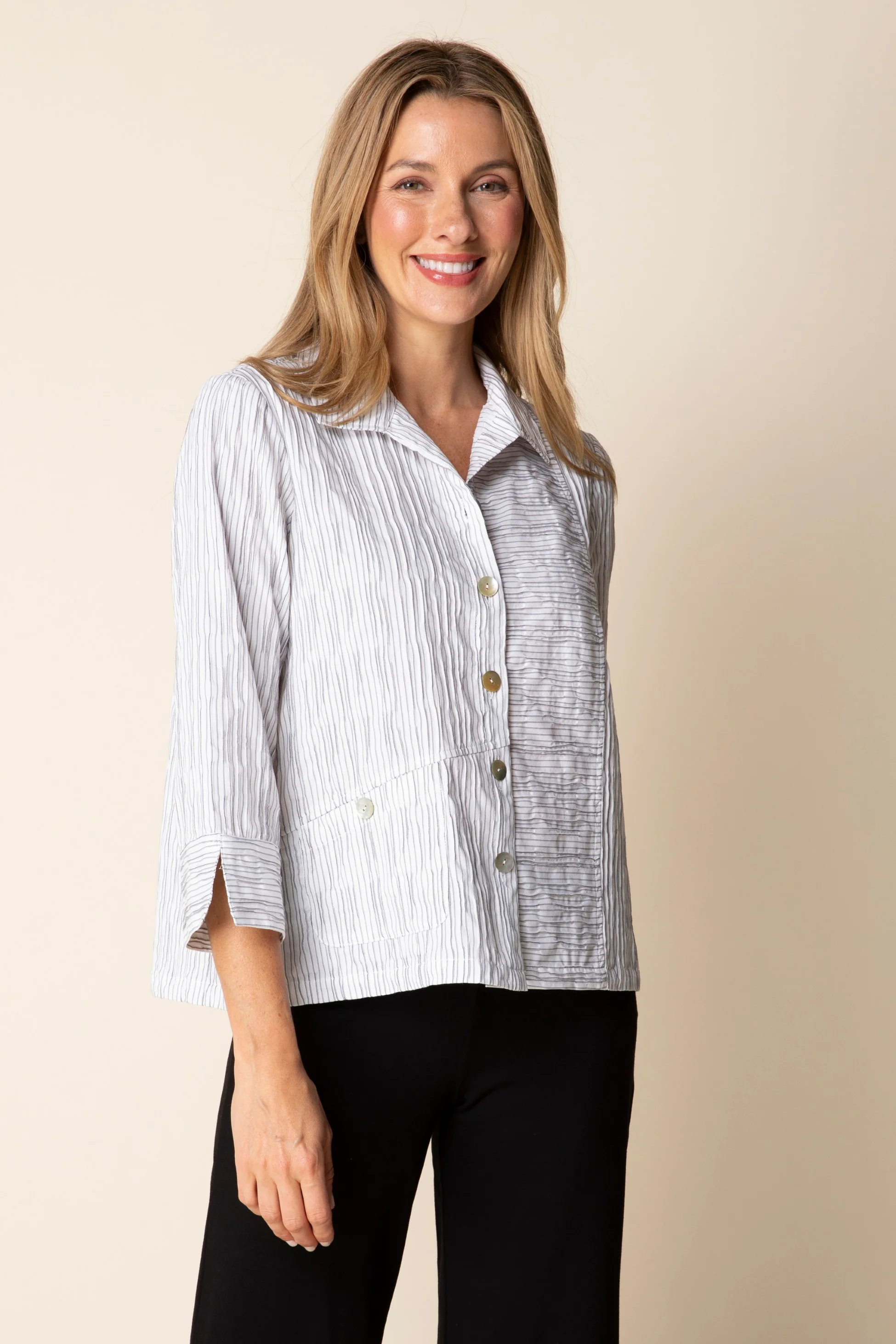 Santorini Wavy Stripe Shirt - Image 6