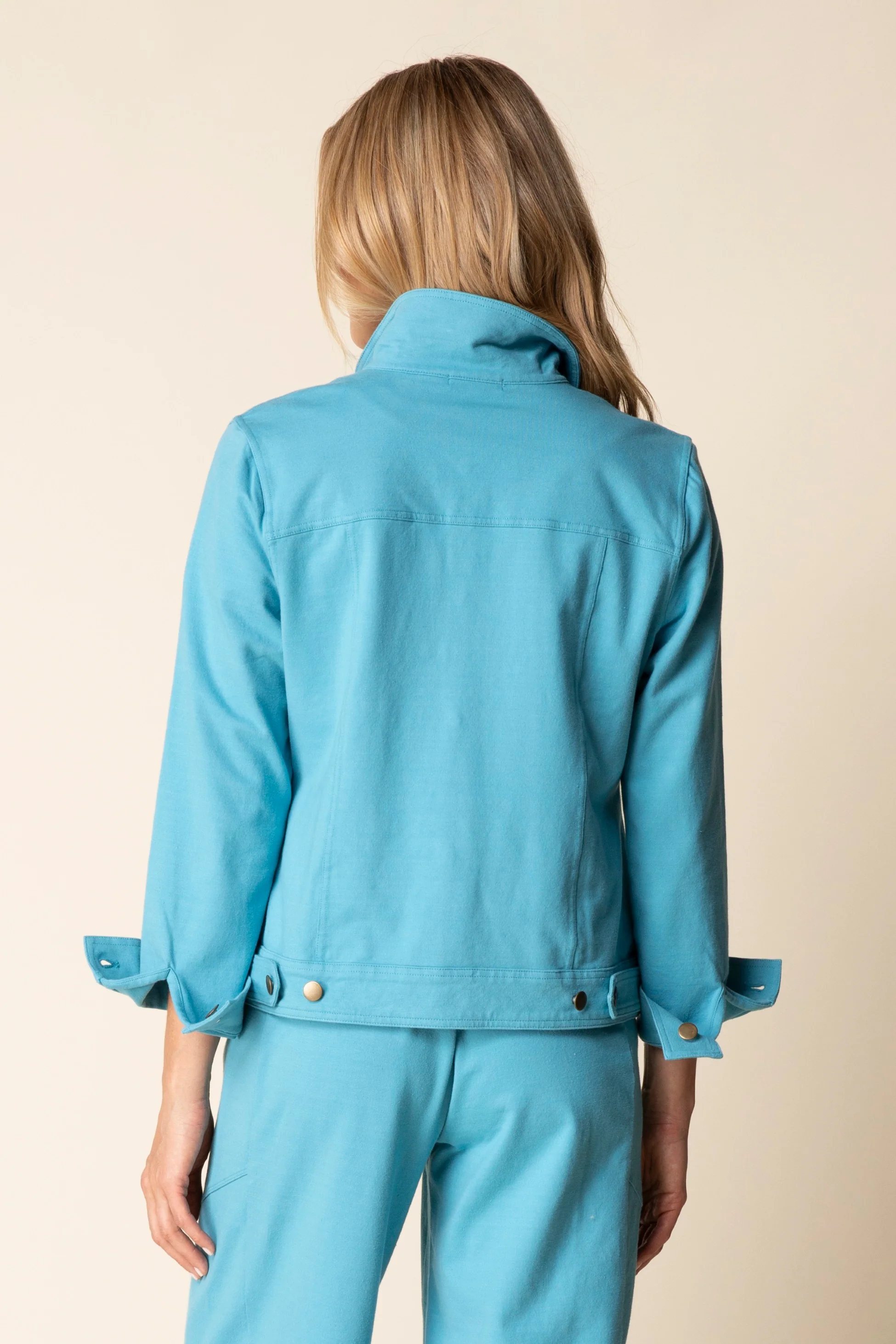 Stonewash Knit Jean Jacket - Image 6