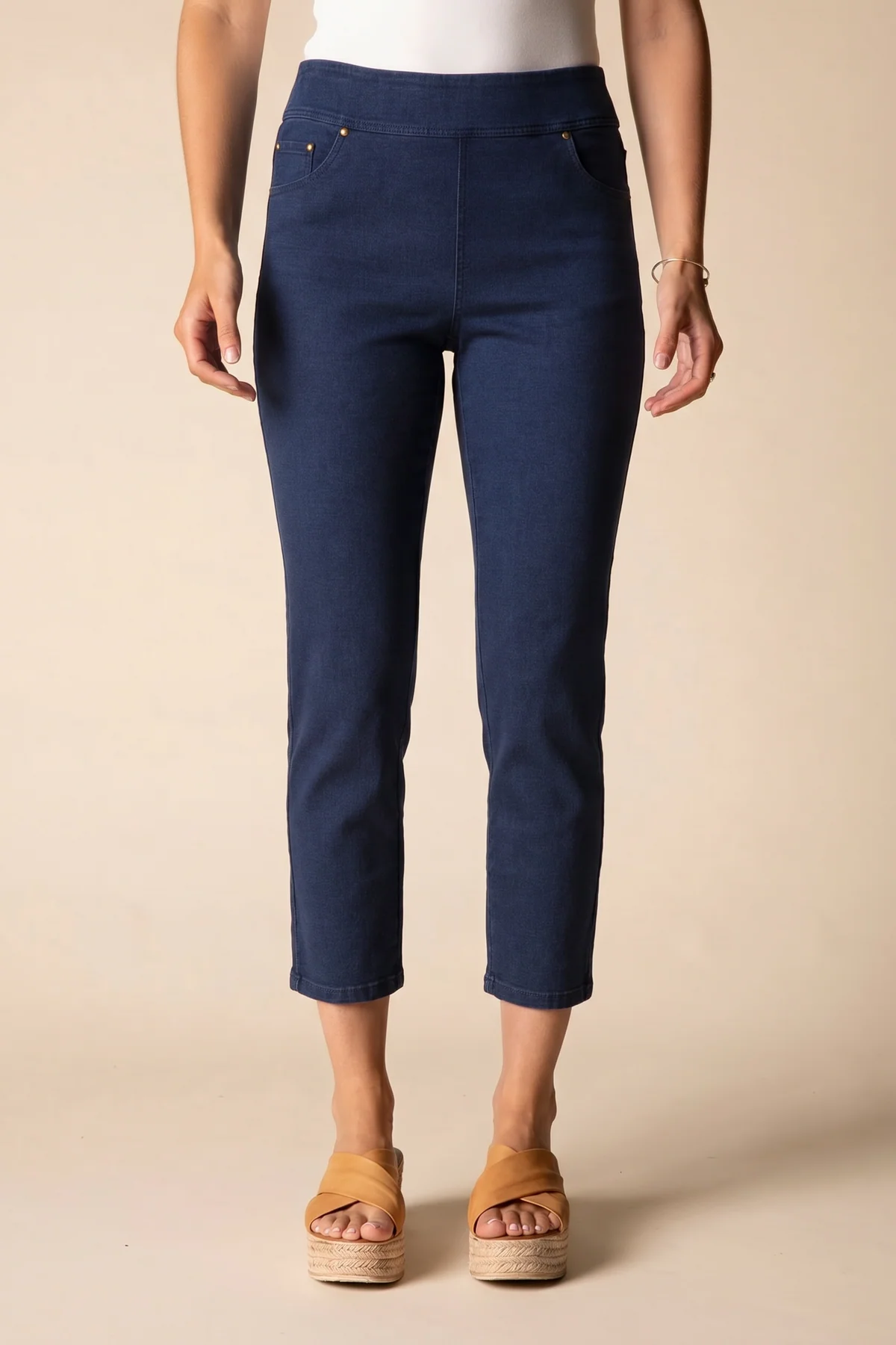 Stonewashed Capri Knit Jean - Image 8