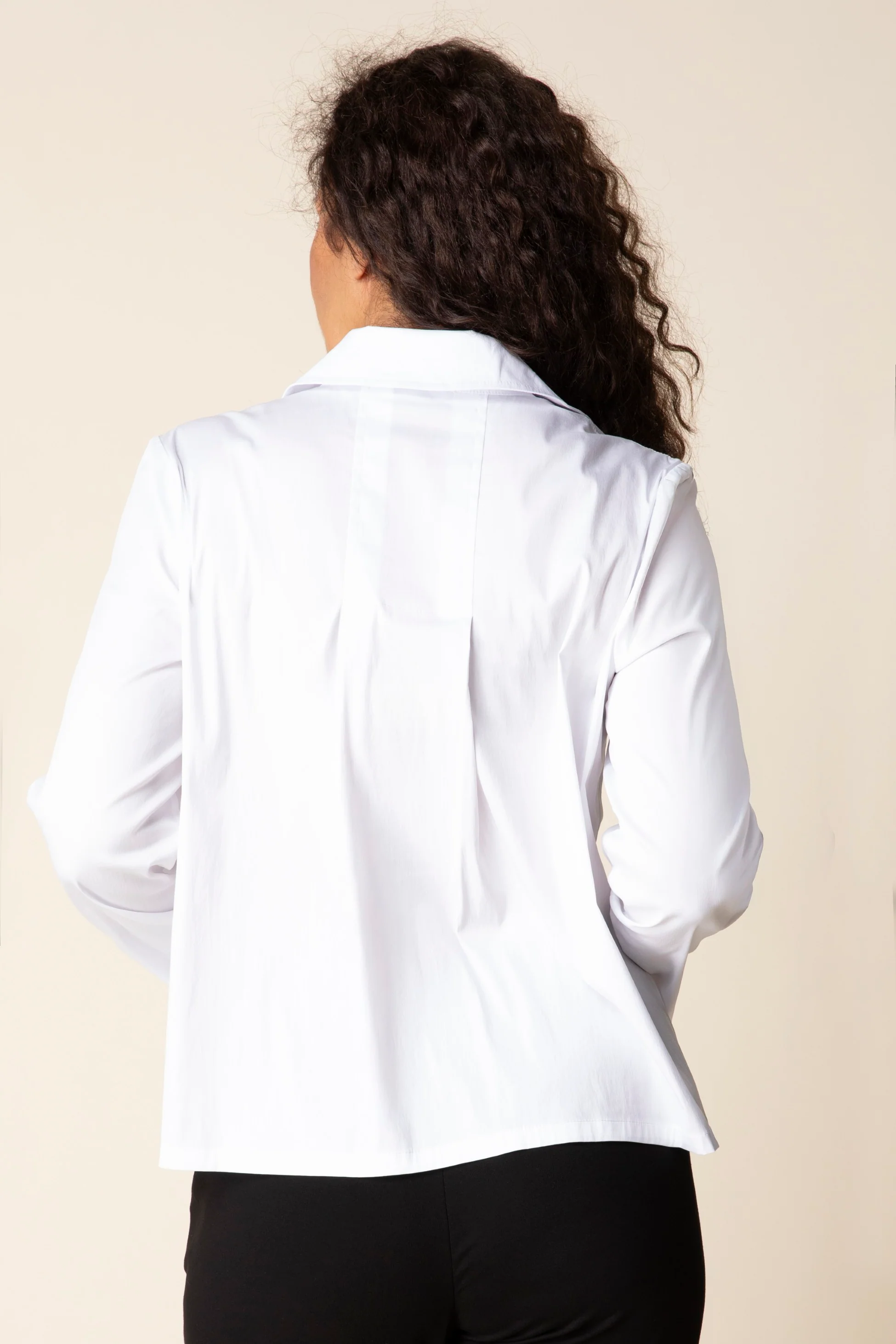 Stretch Denim Cafe Shirt - Image 3