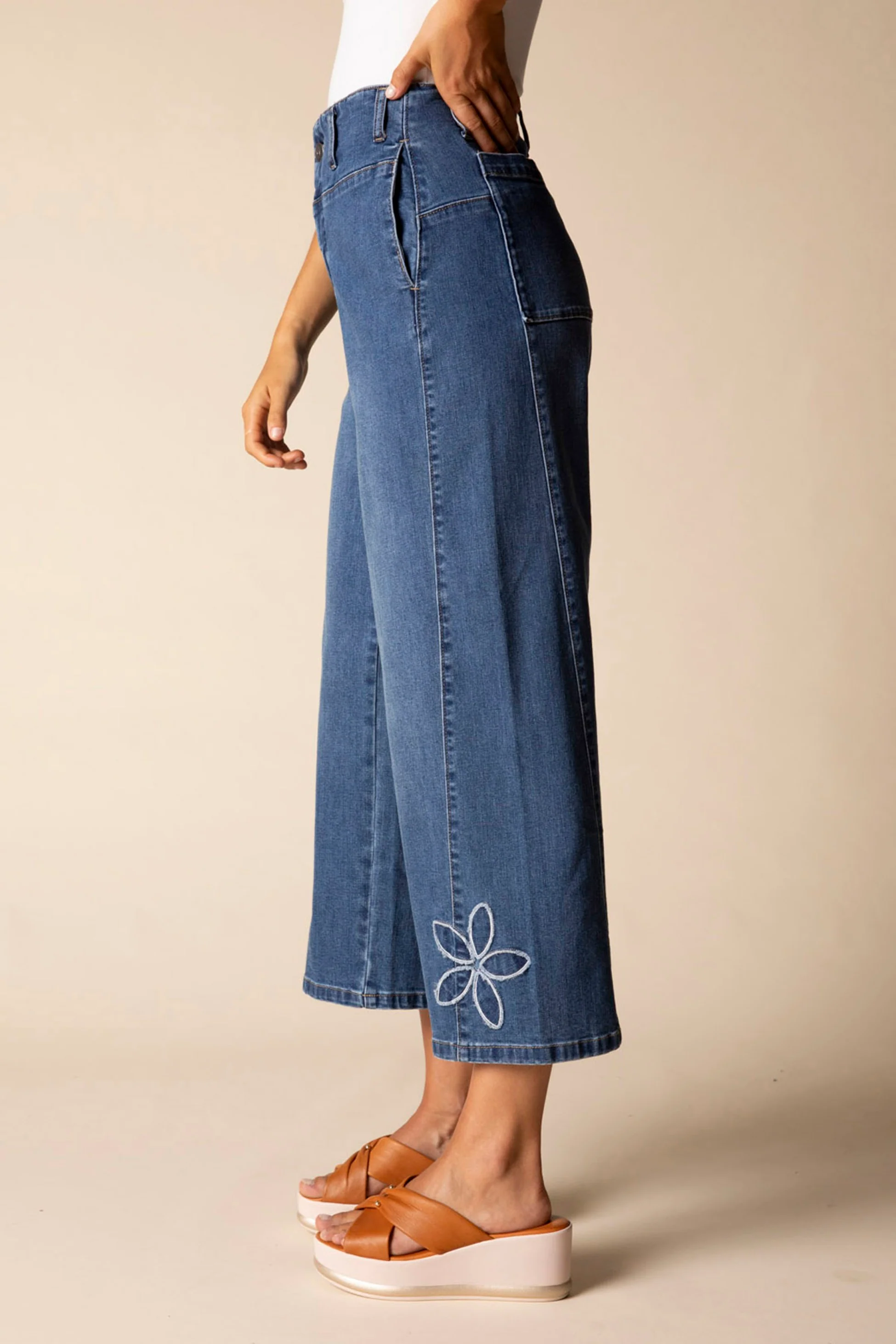 Tossed Floral Jean - Image 4