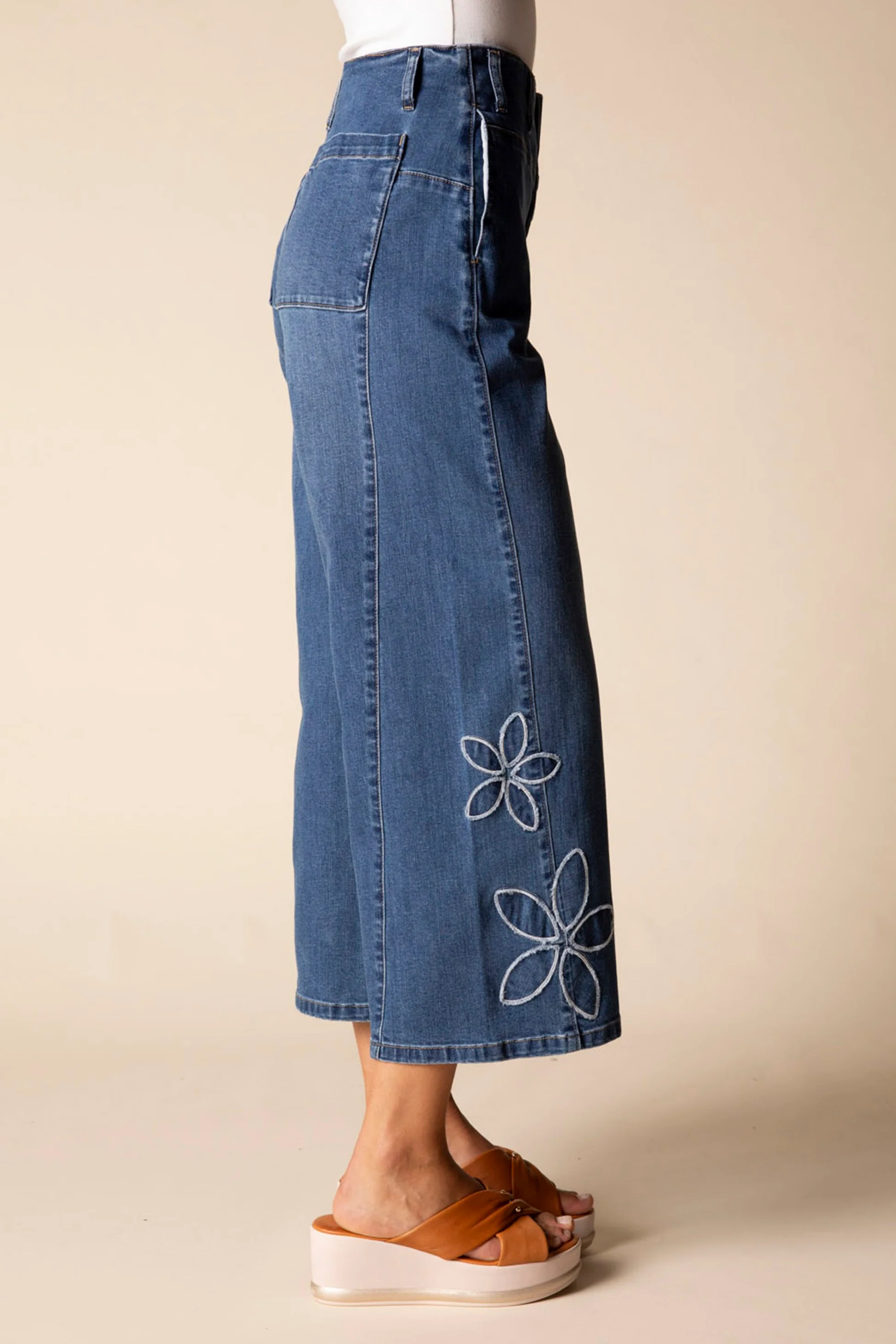 Tossed Floral Jean - Image 5