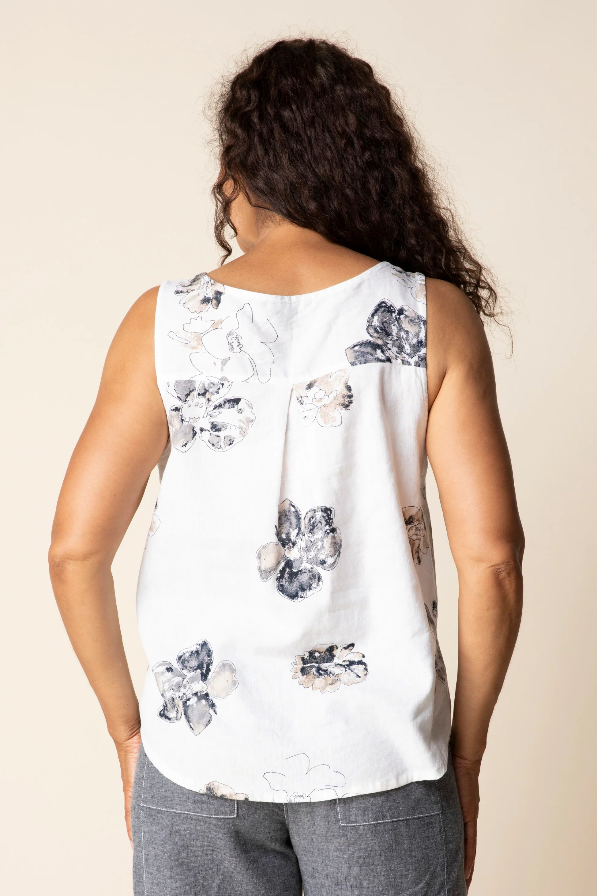 Watercolor Floral Bistro Tank - Image 2