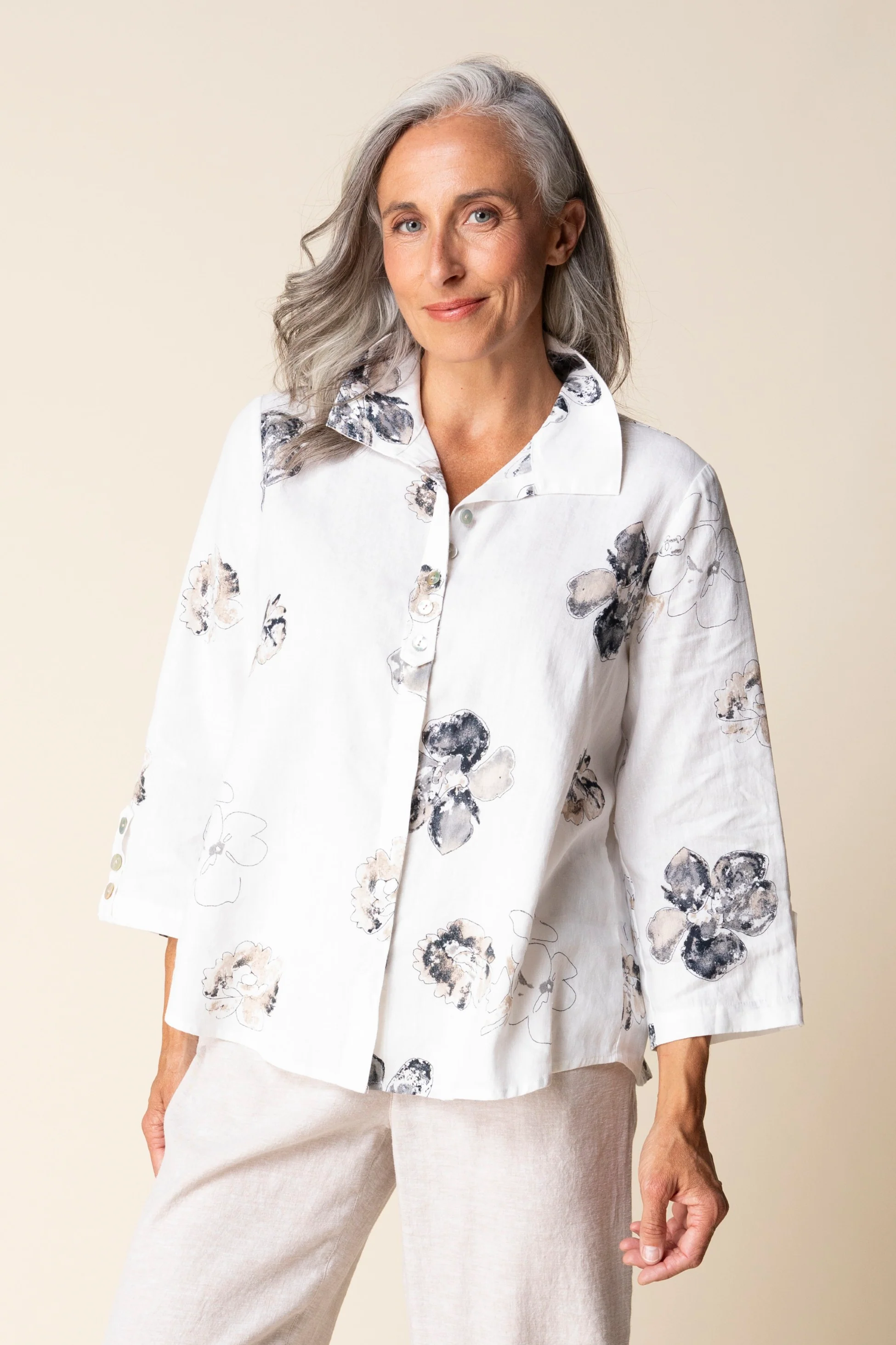 Watercolor Floral Swing Shirt - Image 2