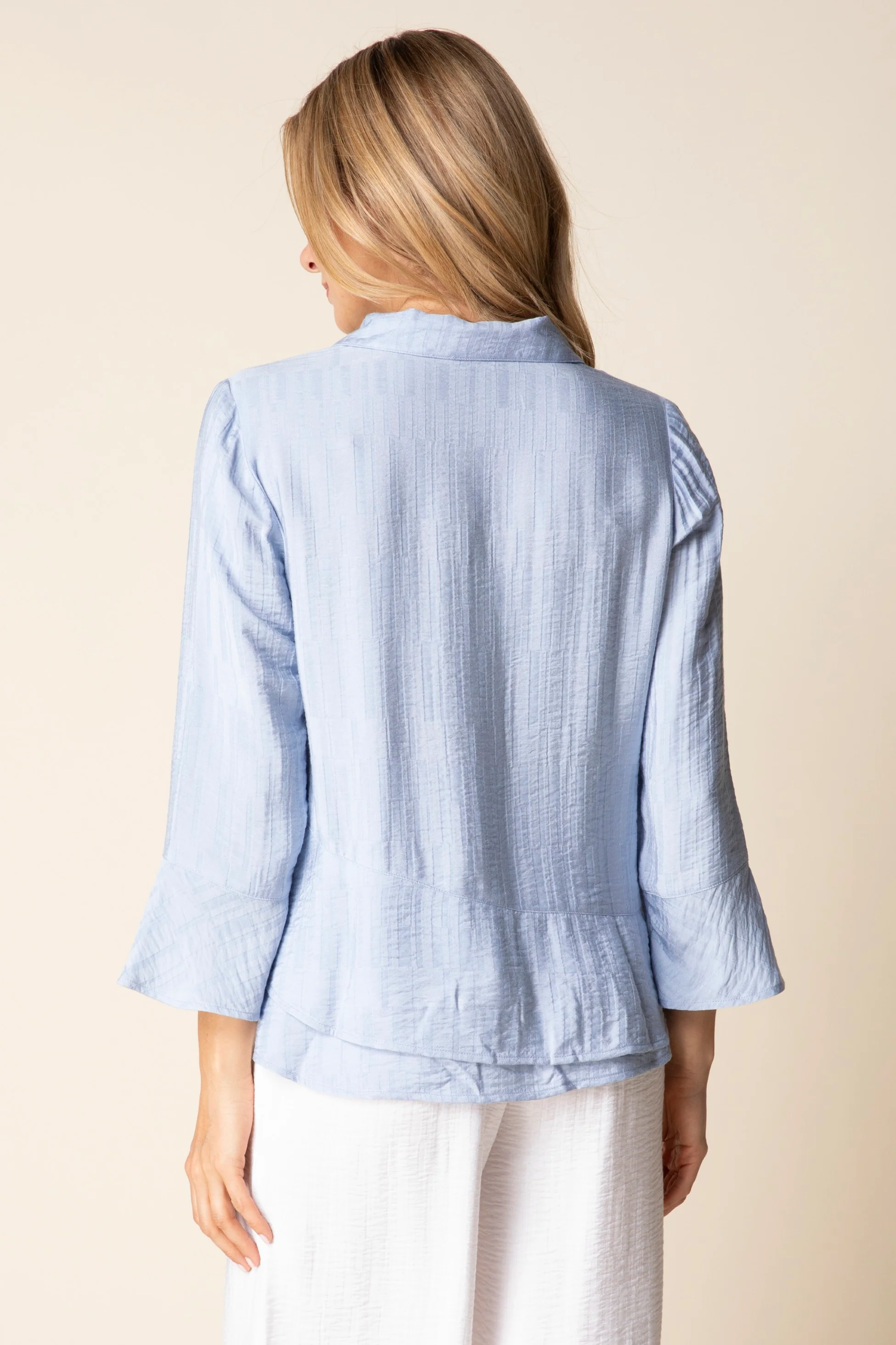 Whisper Jacquard Rayon Flounce Shirt - Image 4