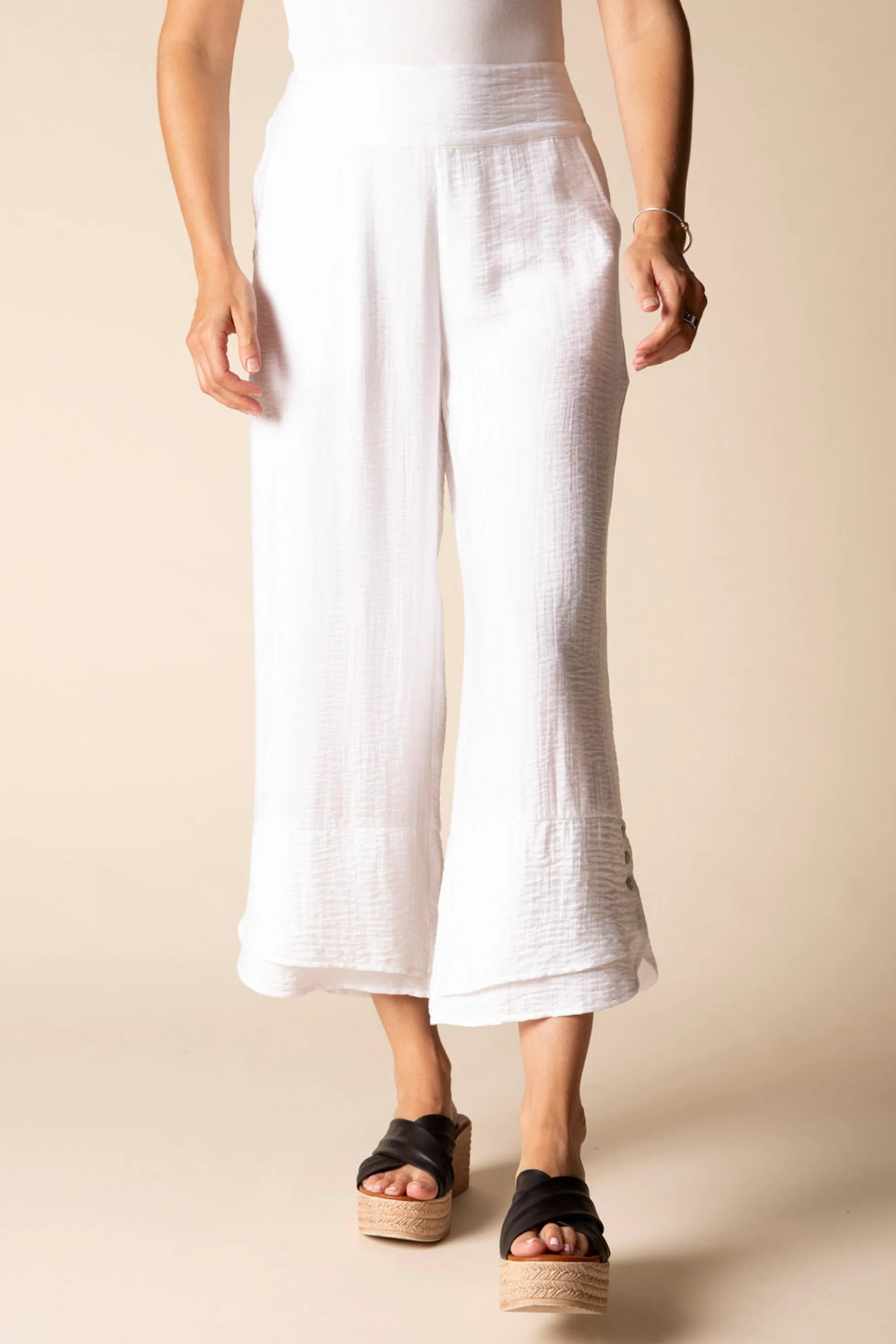 Whisper Jacquard Rayon Crop Pant - Image 14