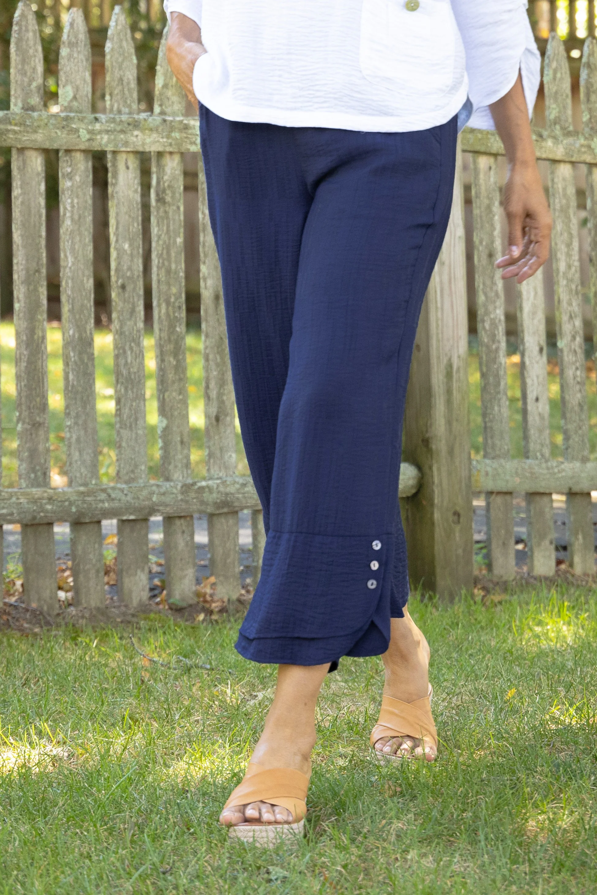 Whisper Jacquard Rayon Crop Pant - Image 8