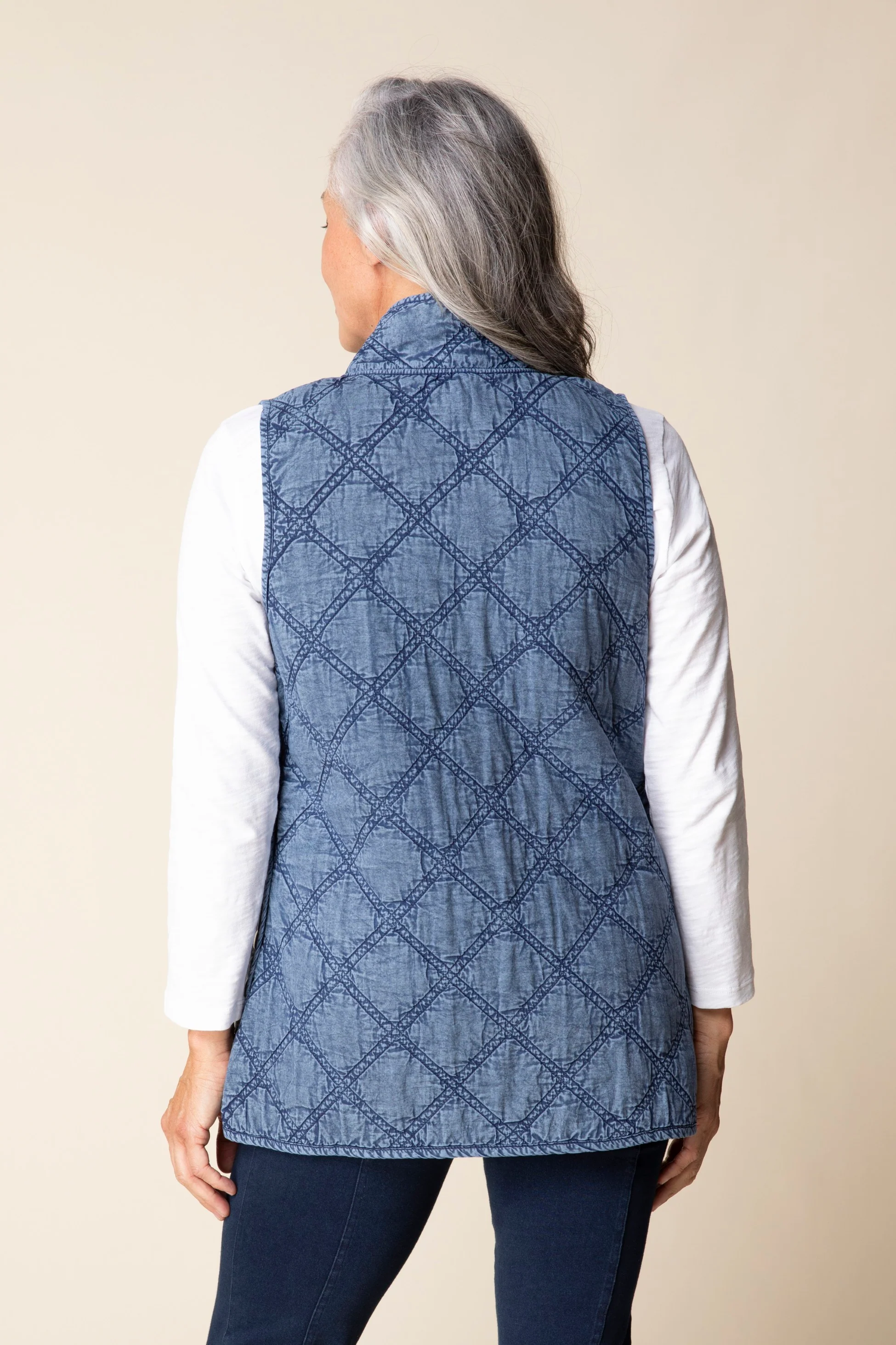 Windjammer Quilted Cotton Vest - Image 3