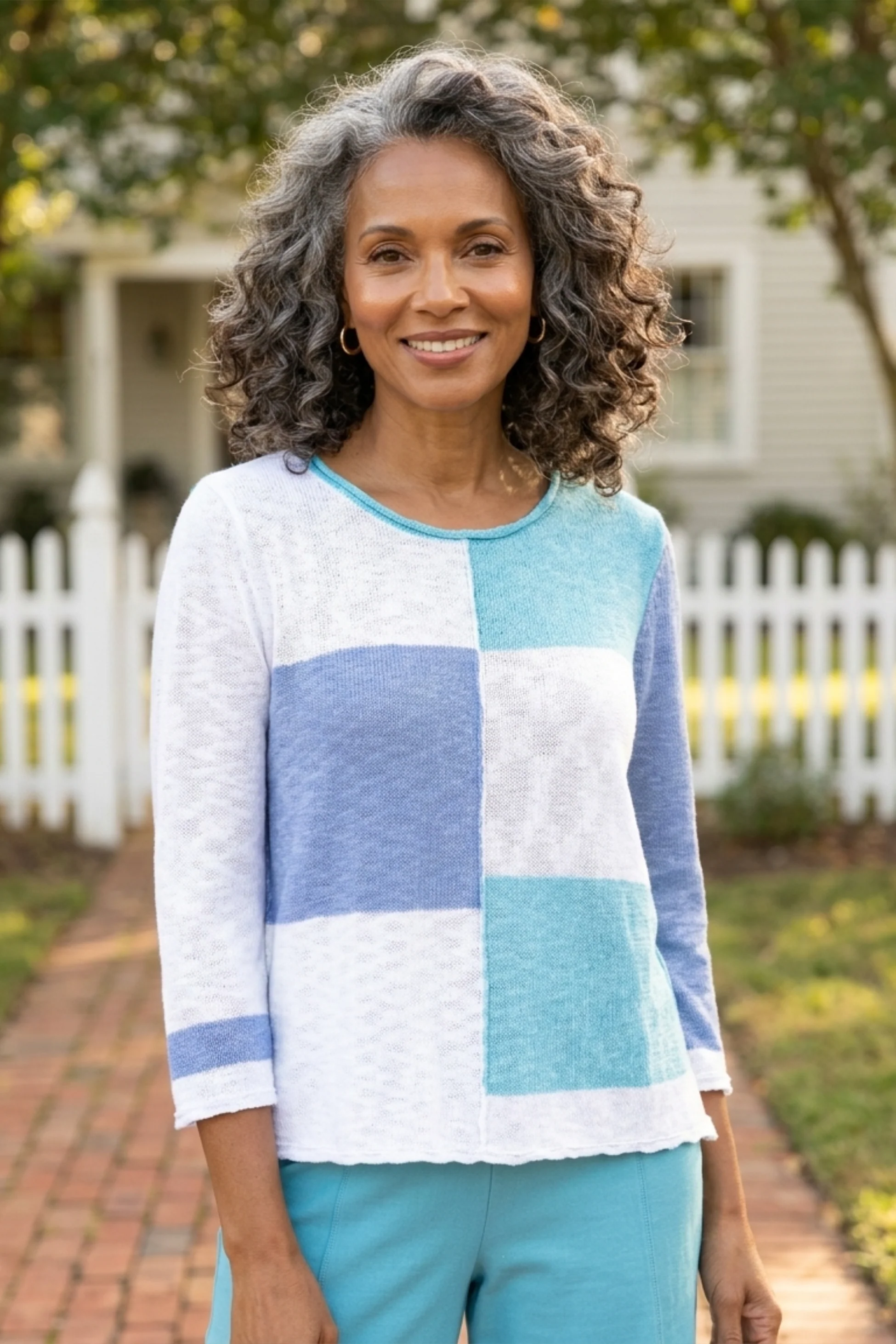 Yin Yang Patchwork Pullover - Image 3